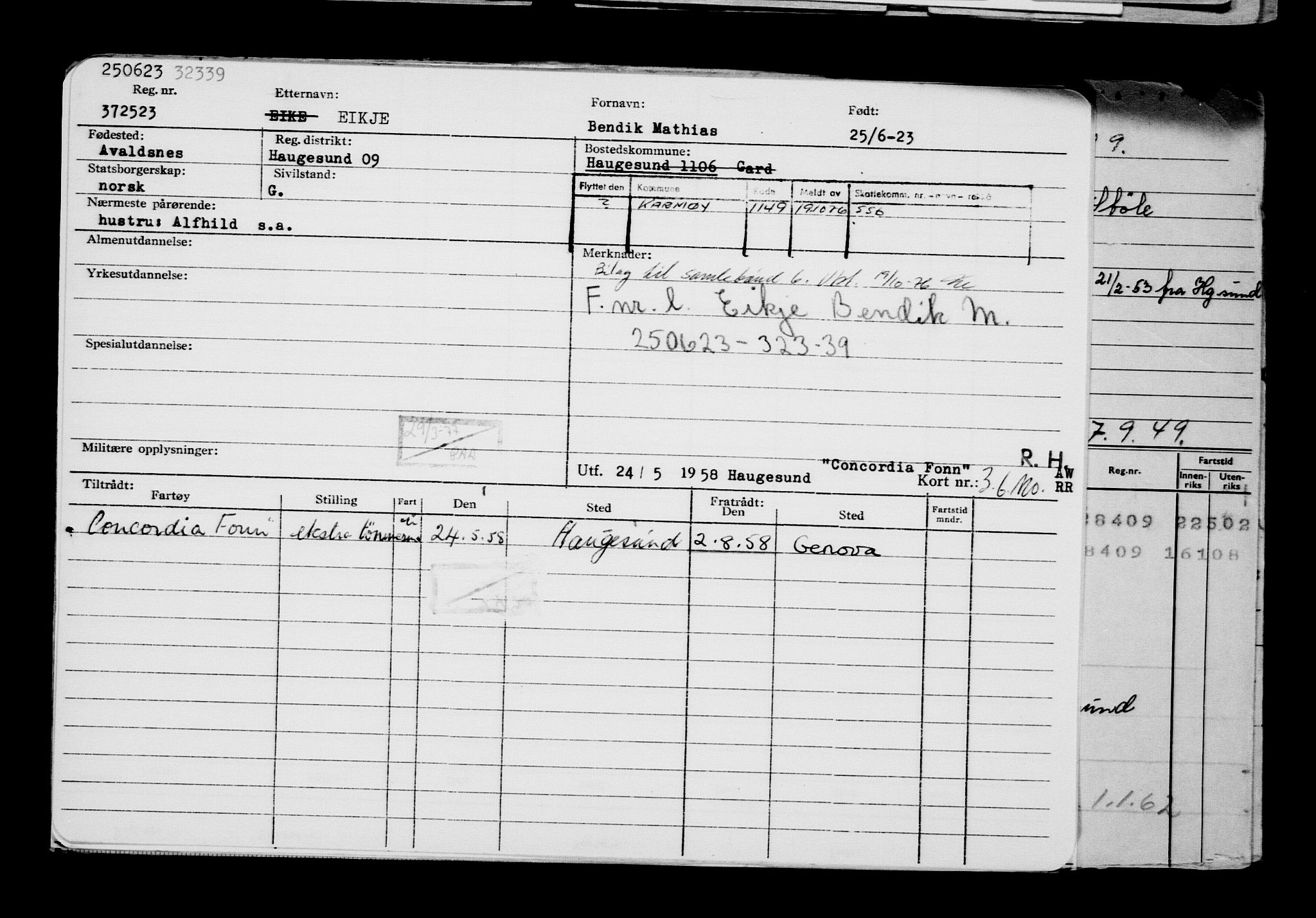 Direktoratet for sjømenn, AV/RA-S-3545/G/Gb/L0220: Hovedkort, 1923, p. 377