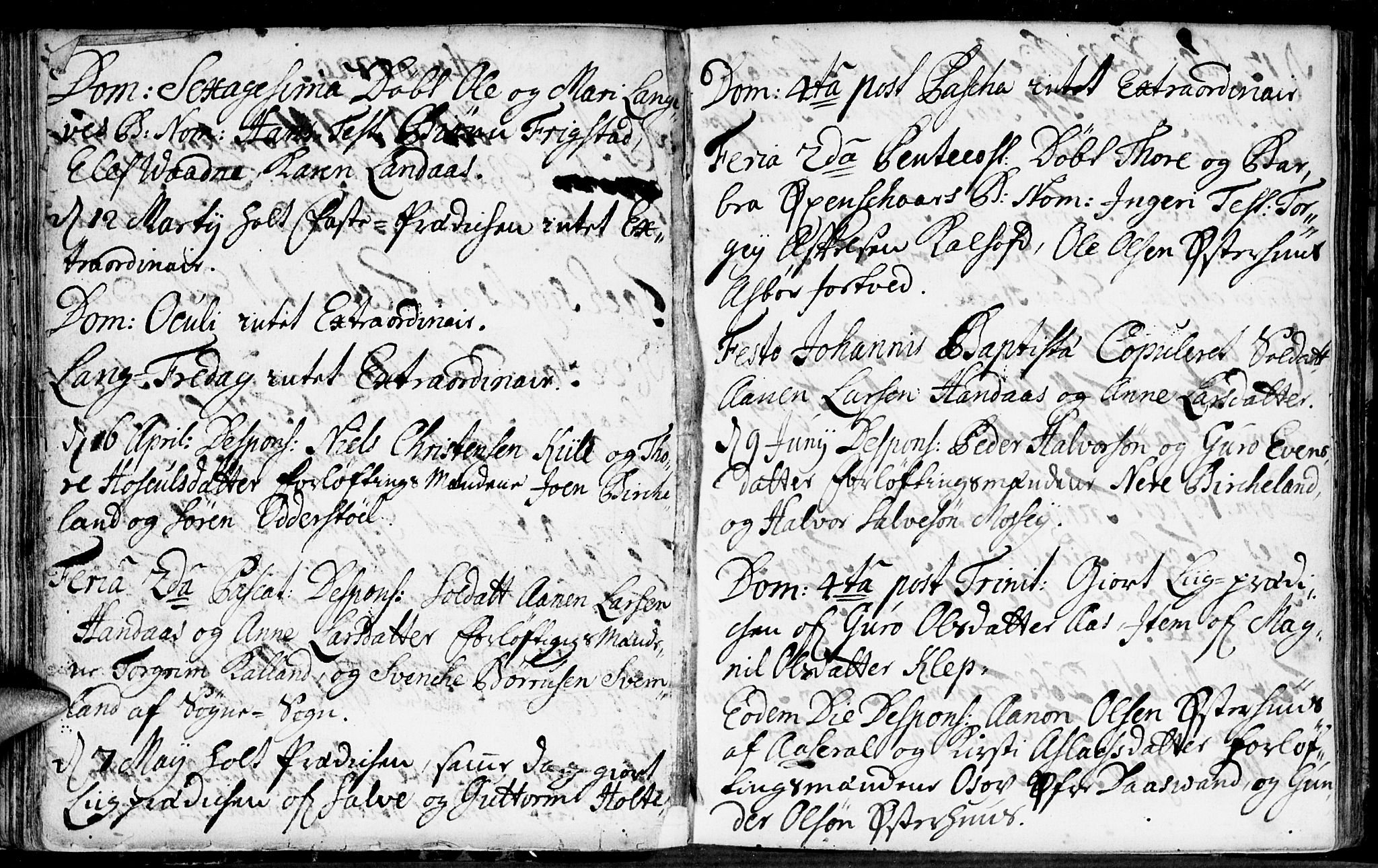 Evje sokneprestkontor, SAK/1111-0008/F/Fa/Fab/L0001: Parish register (official) no. A 1, 1704-1764, p. 90-91