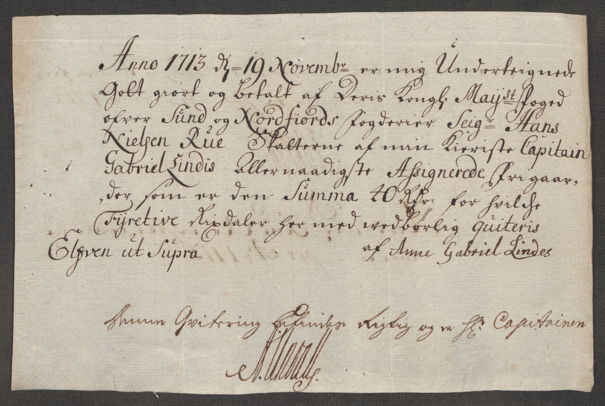 Rentekammeret inntil 1814, Reviderte regnskaper, Fogderegnskap, AV/RA-EA-4092/R53/L3437: Fogderegnskap Sunn- og Nordfjord, 1713, p. 348