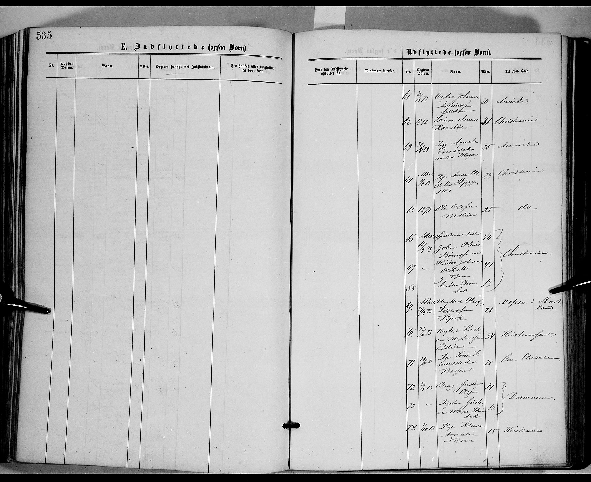 Fåberg prestekontor, AV/SAH-PREST-086/H/Ha/Haa/L0007: Parish register (official) no. 7, 1868-1878, p. 535