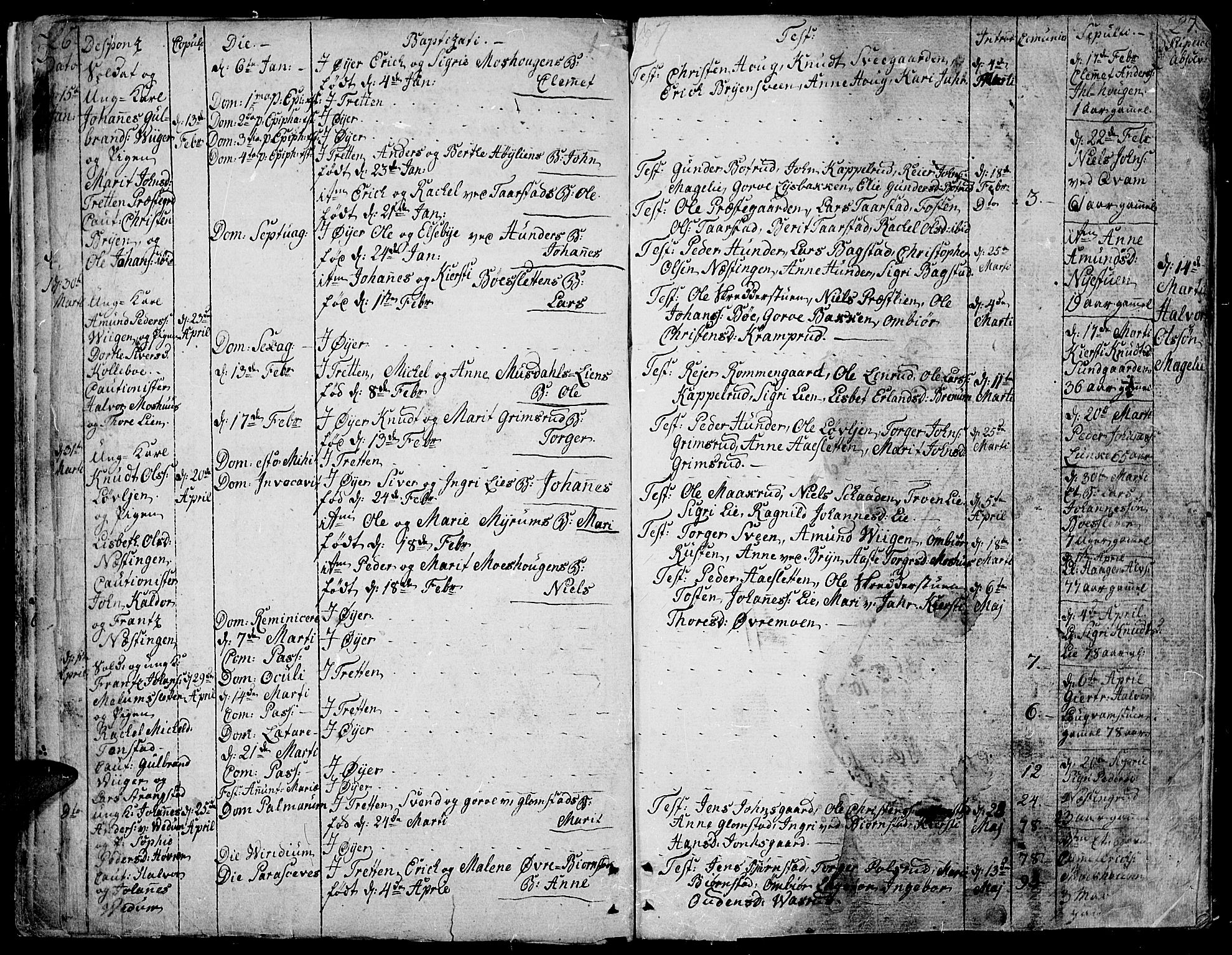 Øyer prestekontor, SAH/PREST-084/H/Ha/Haa/L0003: Parish register (official) no. 3, 1784-1824, p. 26-27