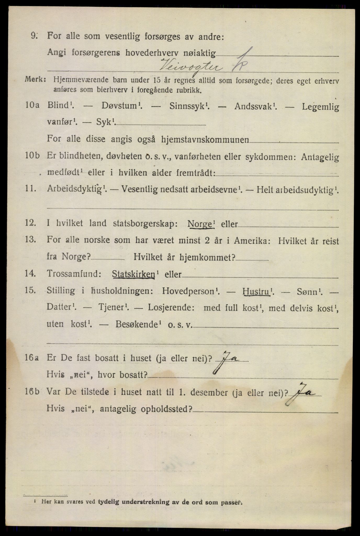 SAKO, 1920 census for Flesberg, 1920, p. 3974