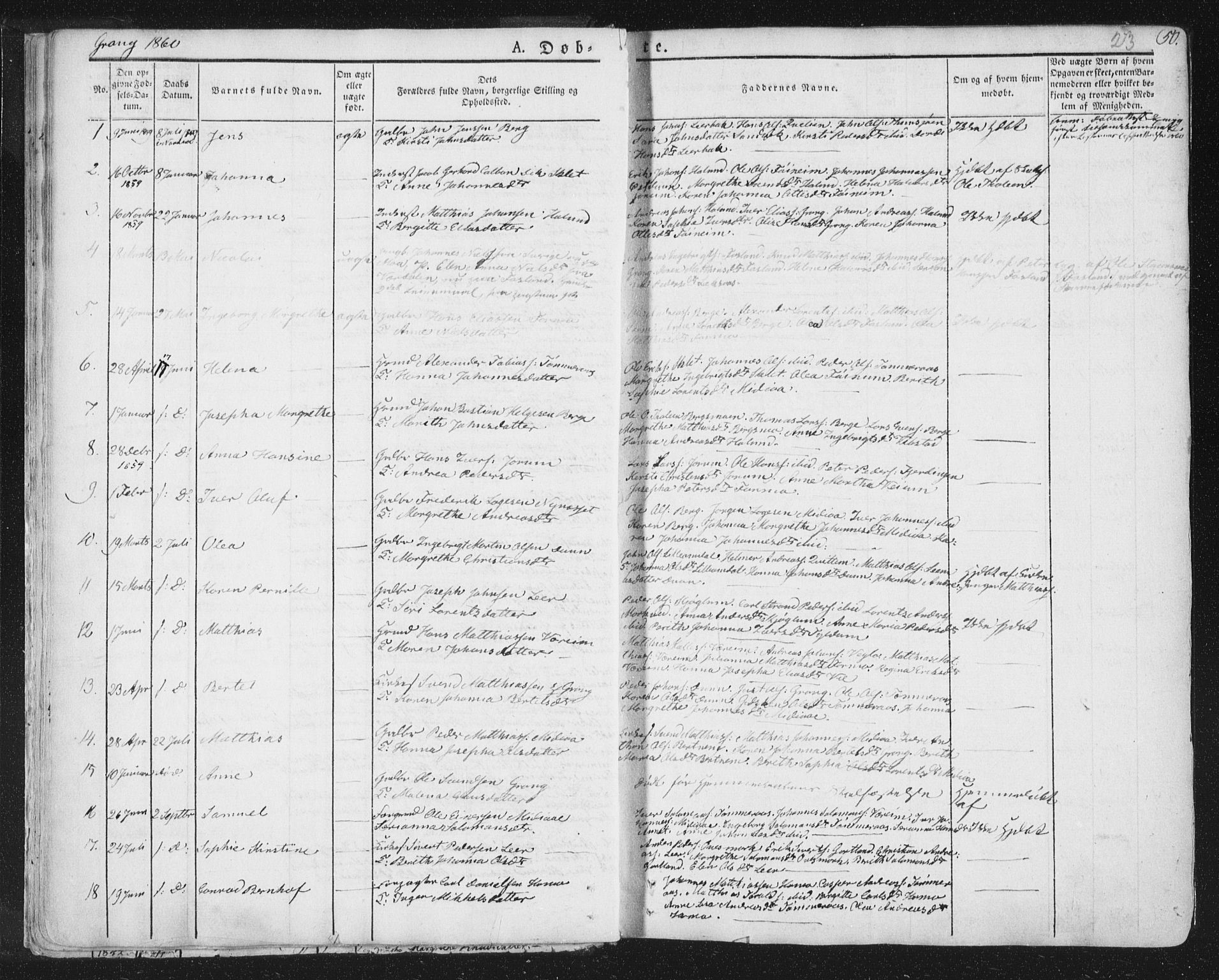 Ministerialprotokoller, klokkerbøker og fødselsregistre - Nord-Trøndelag, AV/SAT-A-1458/758/L0513: Parish register (official) no. 758A02 /1, 1839-1868, p. 23