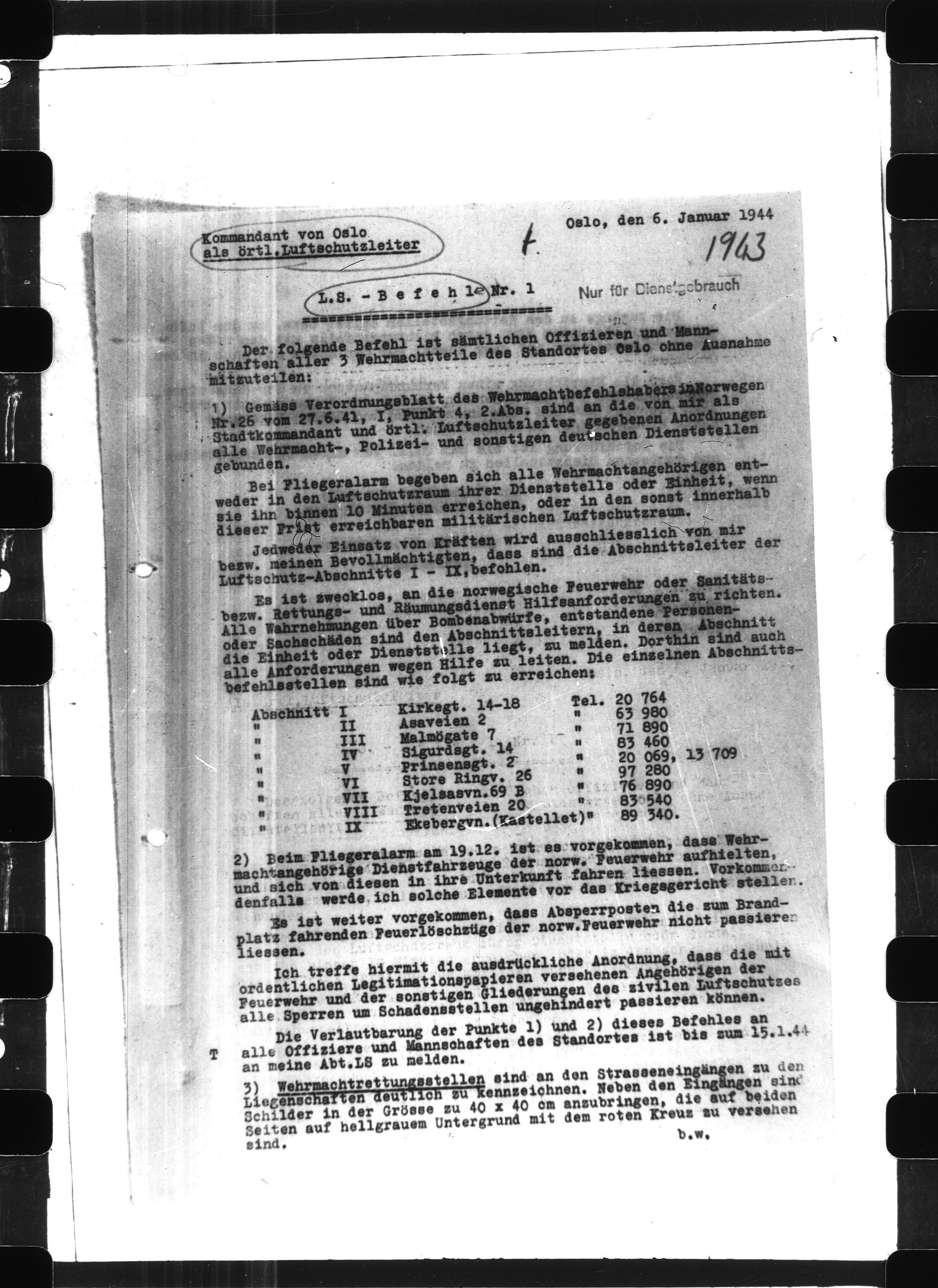 Documents Section, RA/RAFA-2200/V/L0063: Film med LMDC Serial Numbers, 1940-1945, p. 110