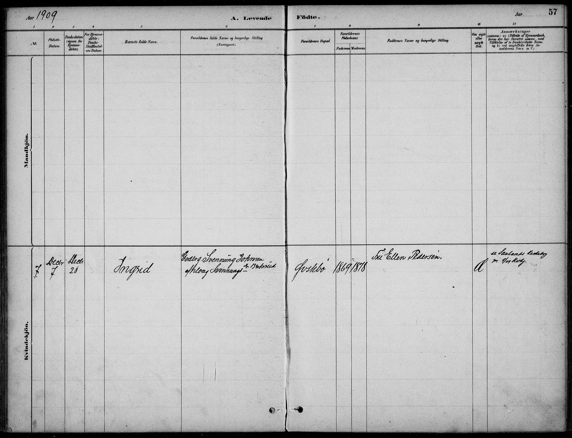 Hjartdal kirkebøker, SAKO/A-270/F/Fc/L0002: Parish register (official) no. III 2, 1880-1936, p. 57