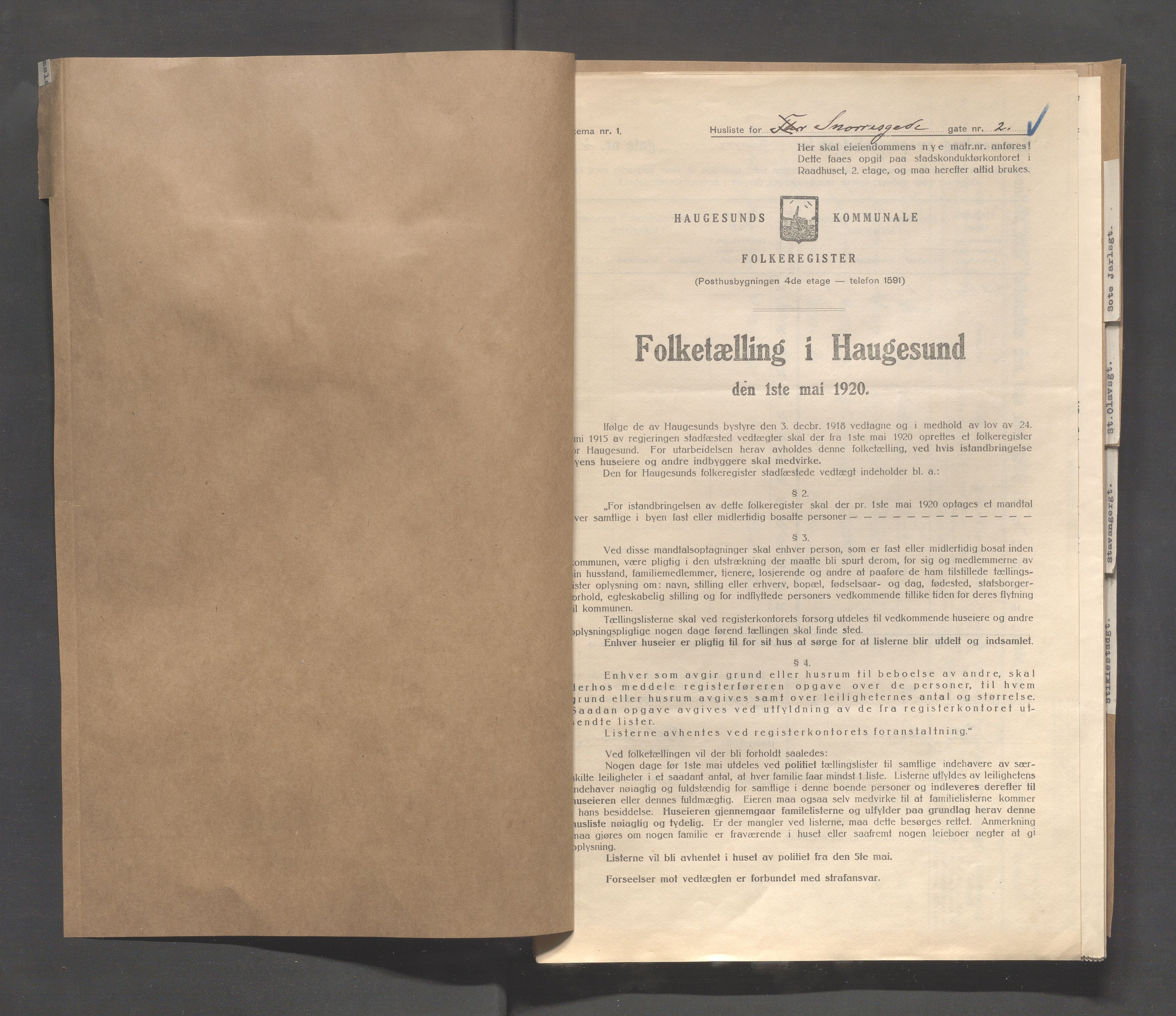 IKAR, Local census 1.5.1920 for Haugesund, 1920, p. 4044