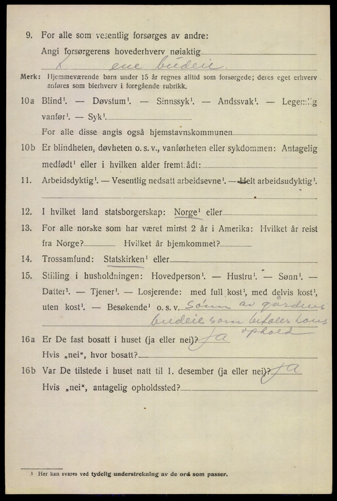 SAKO, 1920 census for Sem, 1920, p. 10314