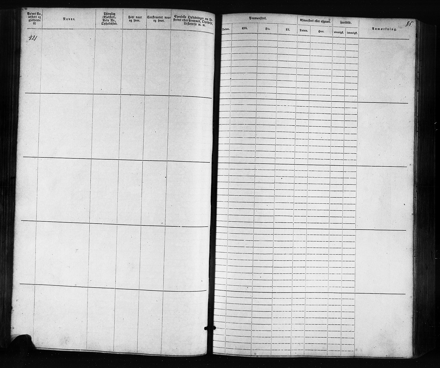 Flekkefjord mønstringskrets, AV/SAK-2031-0018/F/Fa/L0005: Annotasjonsrulle nr 1-1915 med register, Æ-2, 1868-1896, p. 105