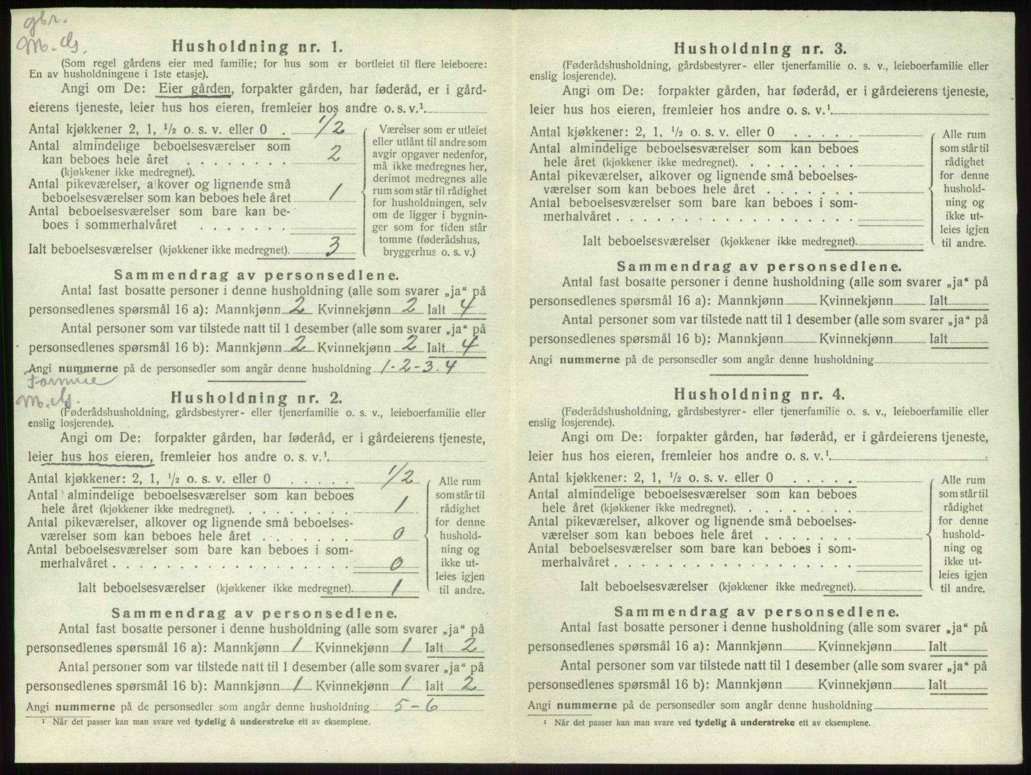 SAB, 1920 census for Leikanger, 1920, p. 564