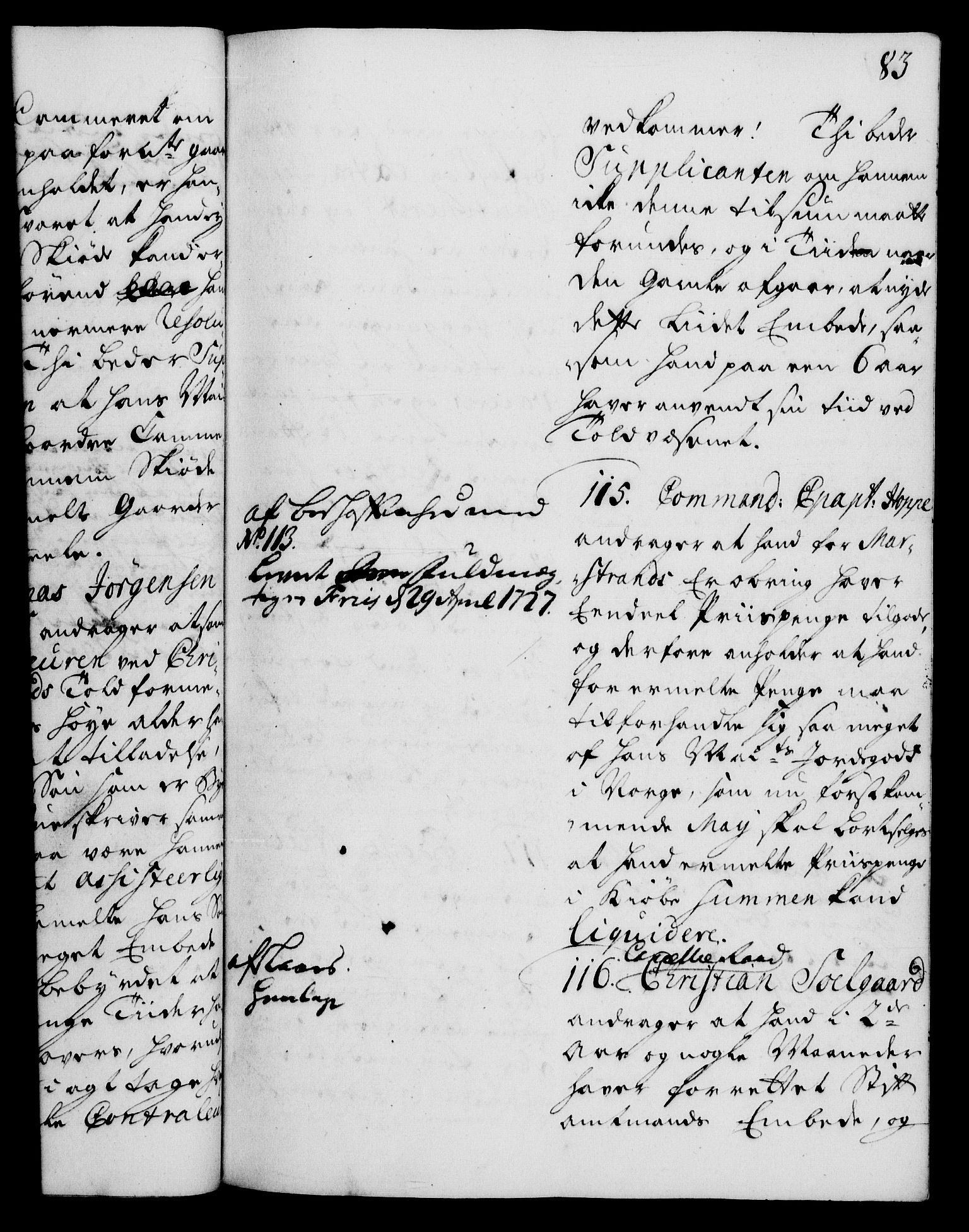 Rentekammeret, Kammerkanselliet, RA/EA-3111/G/Gh/Gha/L0009: Norsk ekstraktmemorialprotokoll (merket RK 53.54), 1726-1728, p. 83