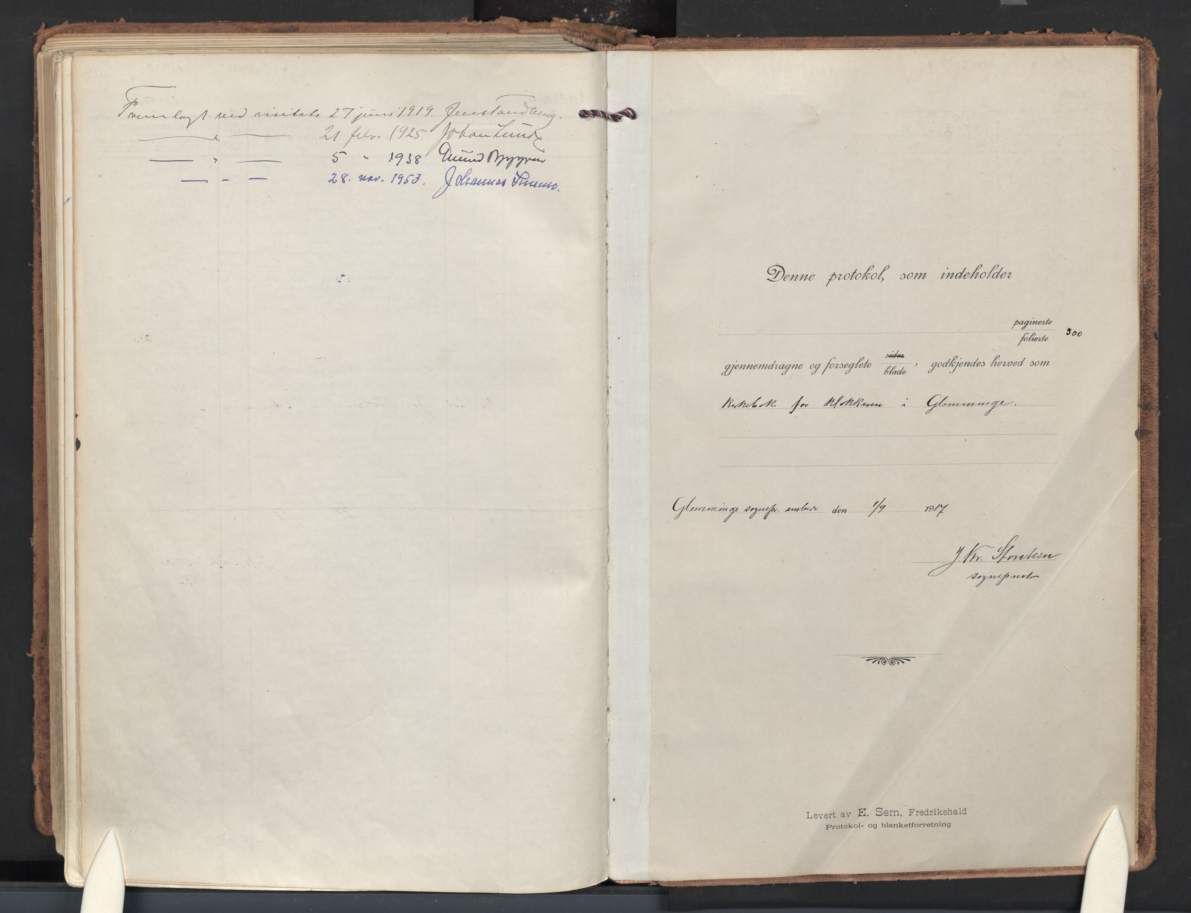 Glemmen prestekontor Kirkebøker, SAO/A-10908/G/Ga/L0009: Parish register (copy) no. 9, 1917-1939