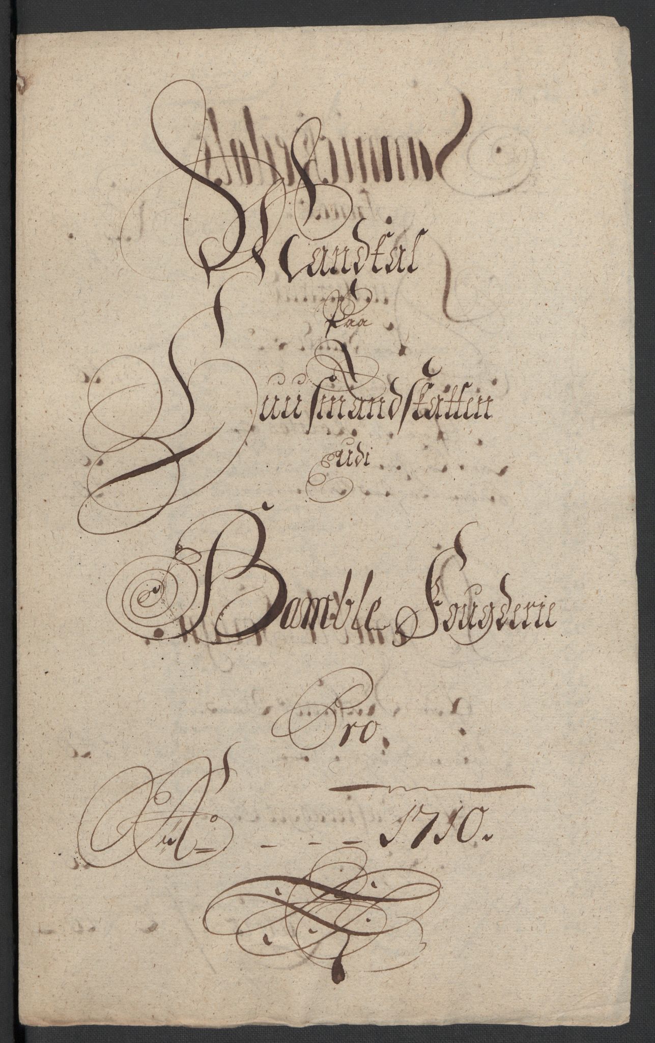 Rentekammeret inntil 1814, Reviderte regnskaper, Fogderegnskap, RA/EA-4092/R36/L2119: Fogderegnskap Øvre og Nedre Telemark og Bamble, 1710, p. 58