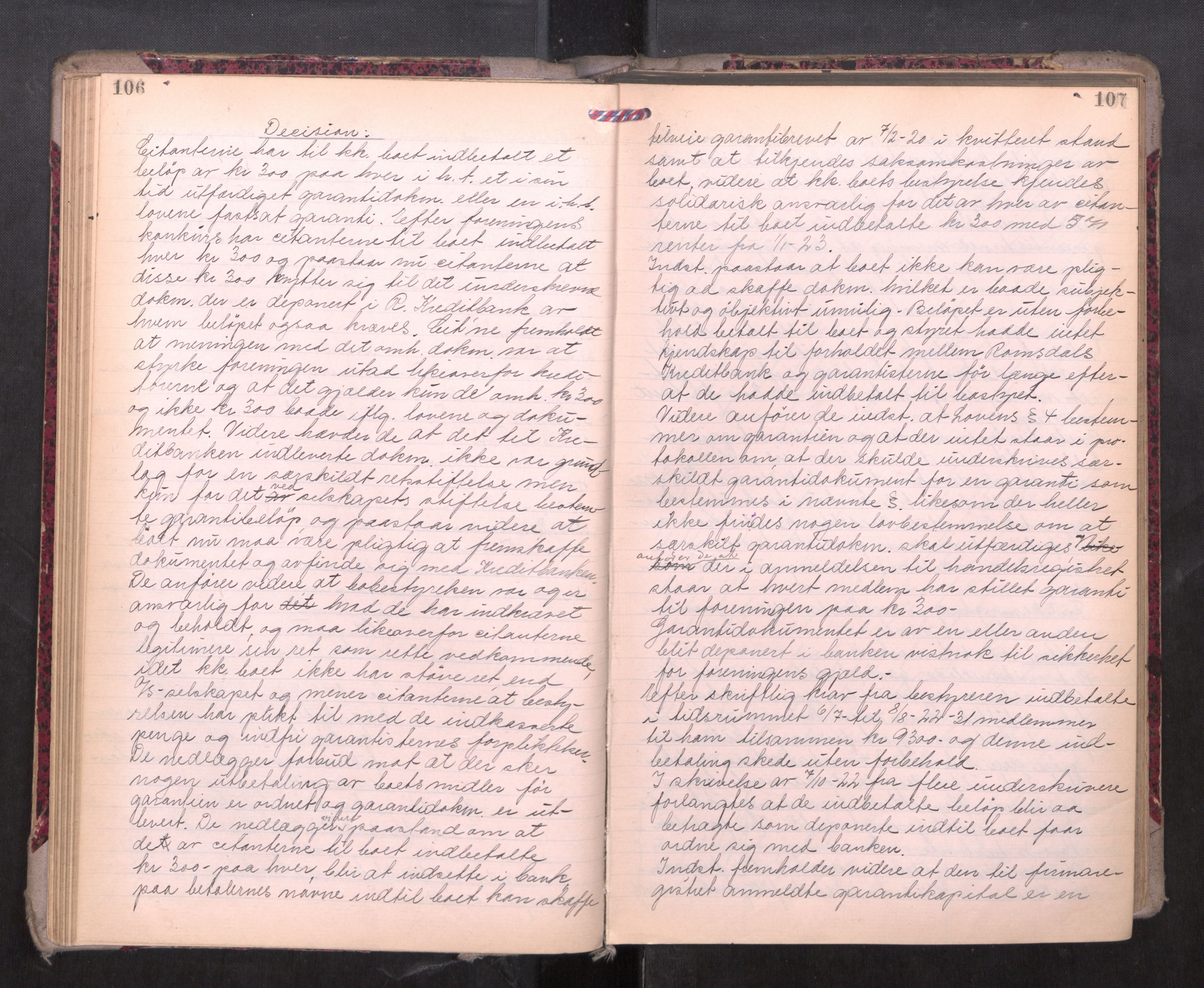 Romsdal sorenskriveri, AV/SAT-A-4149/1/3/3B/L0010: Skiftebehandlingsprotokoll, 1923-1925, p. 106-107