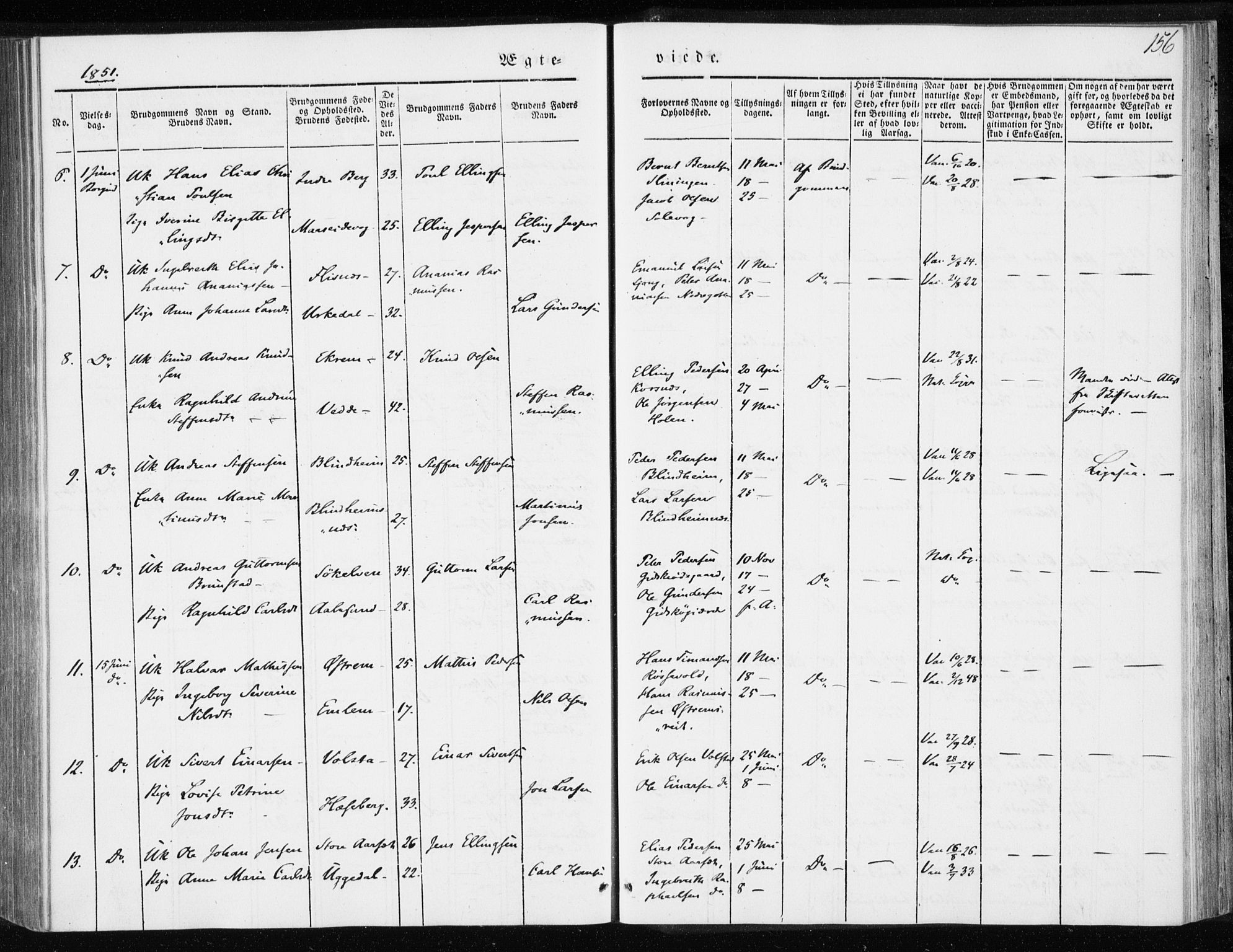 Ministerialprotokoller, klokkerbøker og fødselsregistre - Møre og Romsdal, AV/SAT-A-1454/528/L0415: Curate's parish register no. 528B03, 1843-1852, p. 156