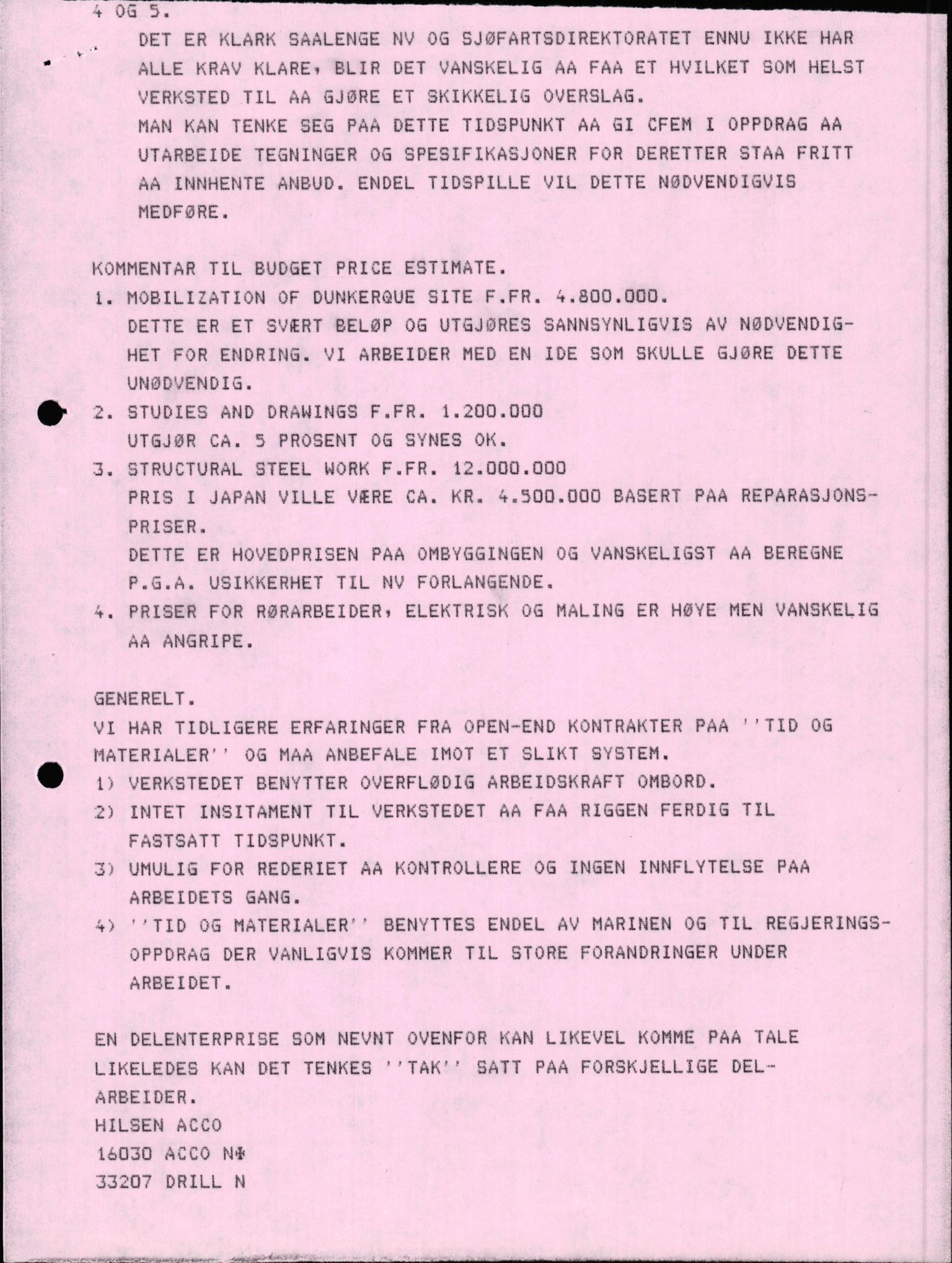 Pa 1503 - Stavanger Drilling AS, AV/SAST-A-101906/2/E/Ec/Eca/L0011: Sak og korrespondanse, 1980-1981