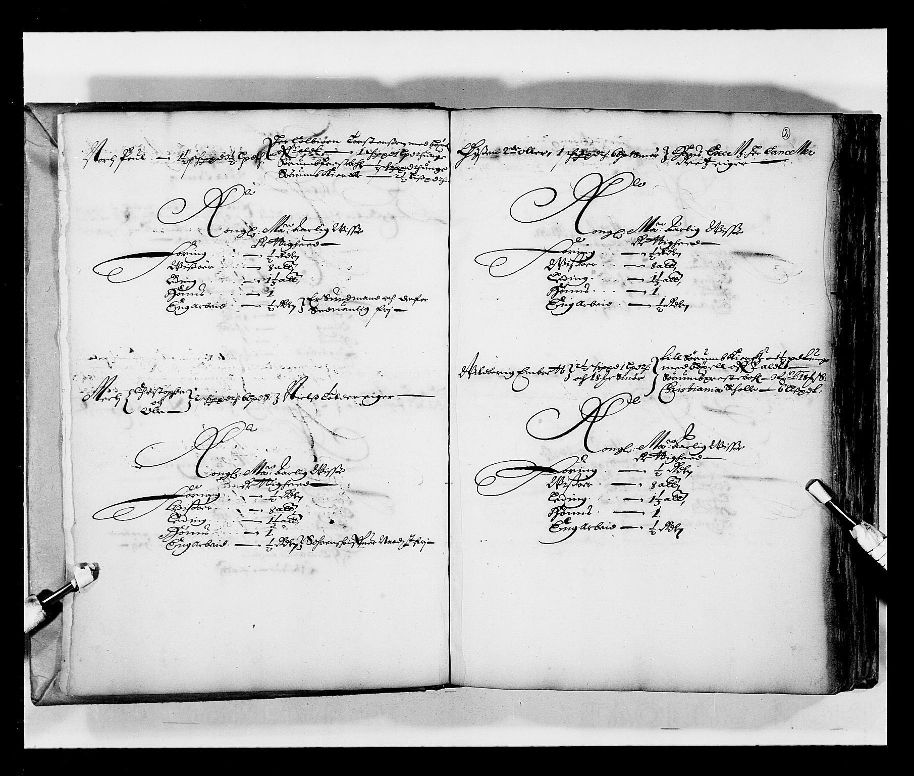 Stattholderembetet 1572-1771, RA/EA-2870/Ek/L0033a/0001: Jordebøker 1662-1720: / Matrikkel for Nedre Romerike, 1670, p. 1b-2a