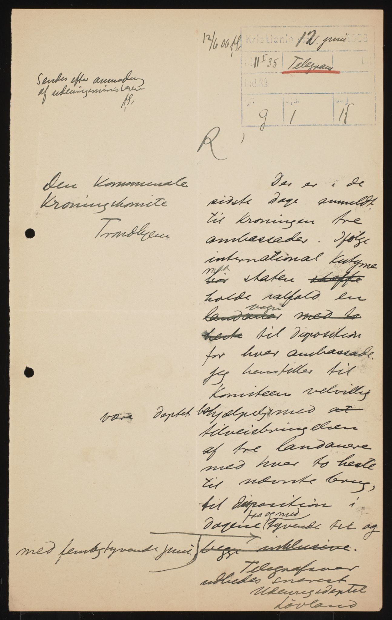 Utenriksdepartementet, AV/RA-S-2259, 1894-1906, p. 45