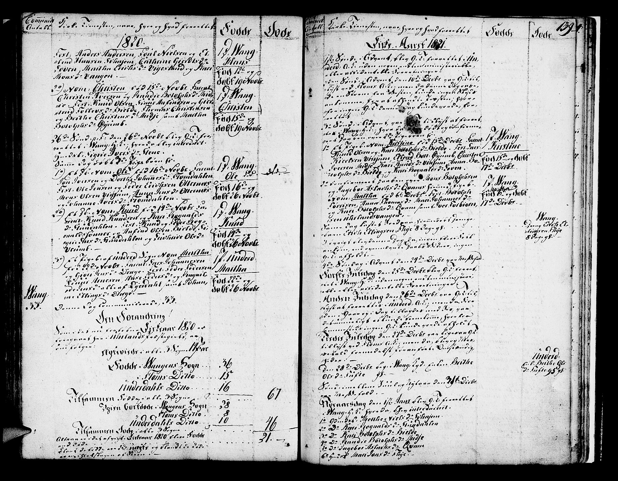 Aurland sokneprestembete, SAB/A-99937/H/Ha/Haa/L0005: Parish register (official) no. A 5, 1801-1821, p. 139