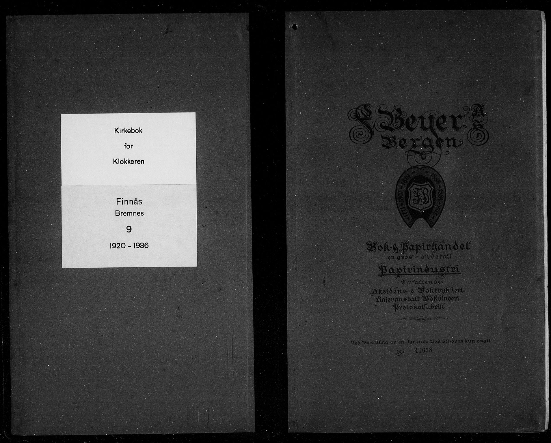 Finnås sokneprestembete, AV/SAB-A-99925/H/Ha/Hab/Habb/L0006: Parish register (copy) no. B 6, 1920-1936