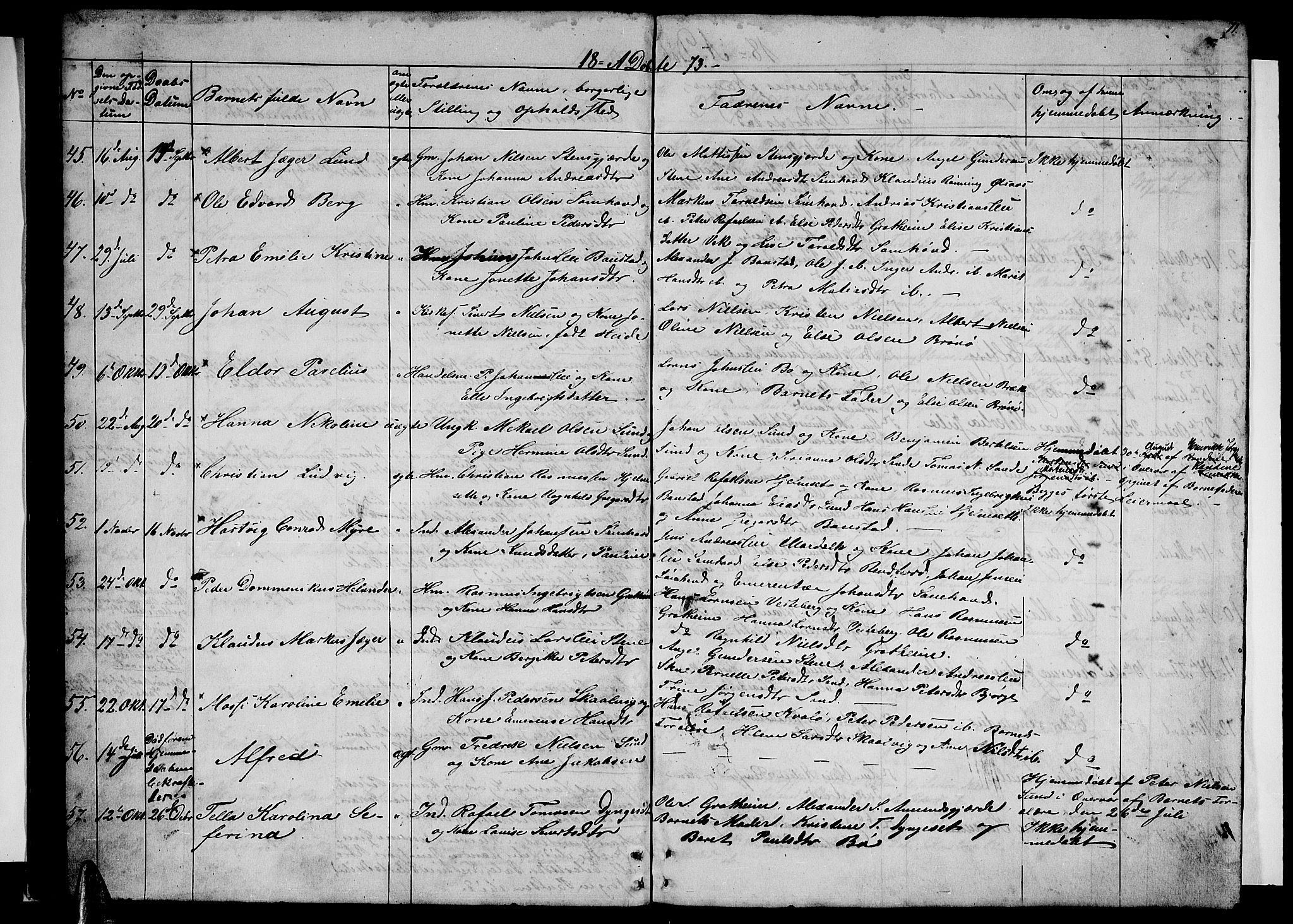 Ministerialprotokoller, klokkerbøker og fødselsregistre - Nordland, AV/SAT-A-1459/812/L0187: Parish register (copy) no. 812C05, 1850-1883, p. 71