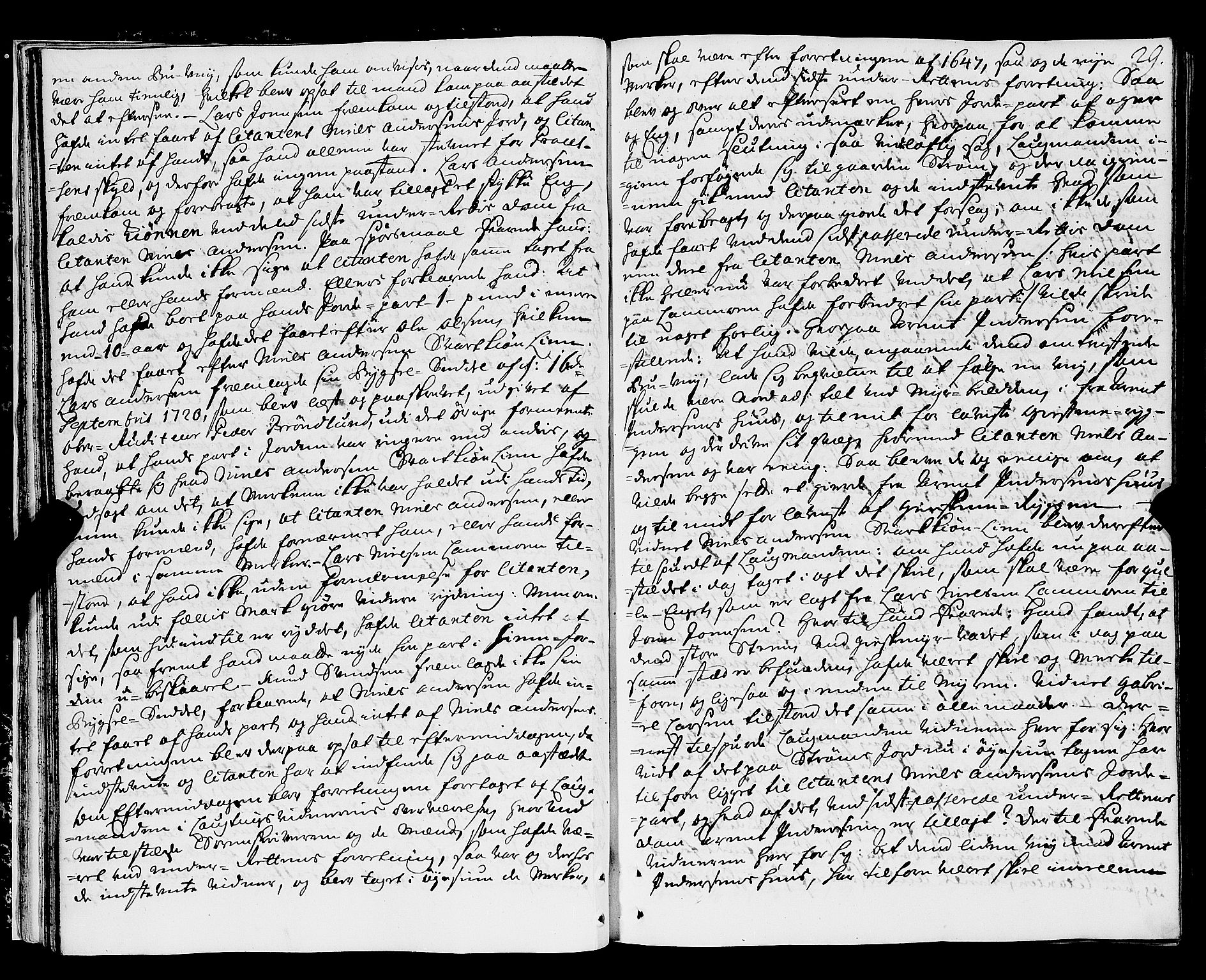 Nordland og Finnmarks lagstol, AV/SAT-A-5608/X/L0006: Justisprotokoll, 1730-1740, p. 28b-29a