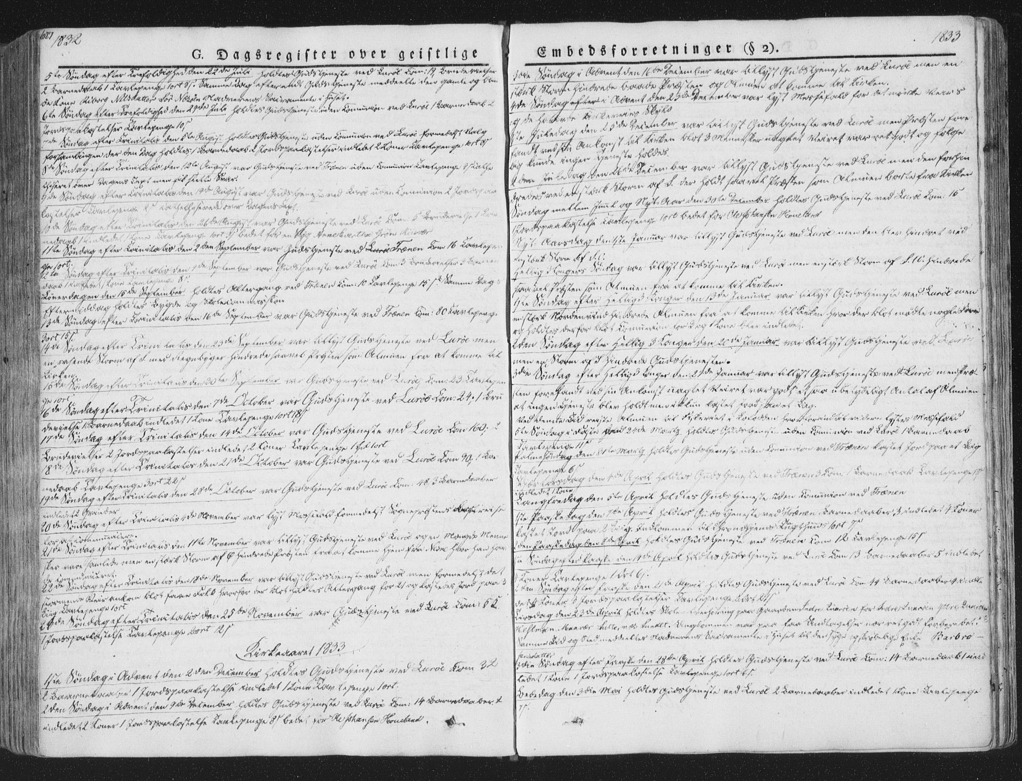 Ministerialprotokoller, klokkerbøker og fødselsregistre - Nordland, SAT/A-1459/839/L0566: Parish register (official) no. 839A03, 1825-1862, p. 627
