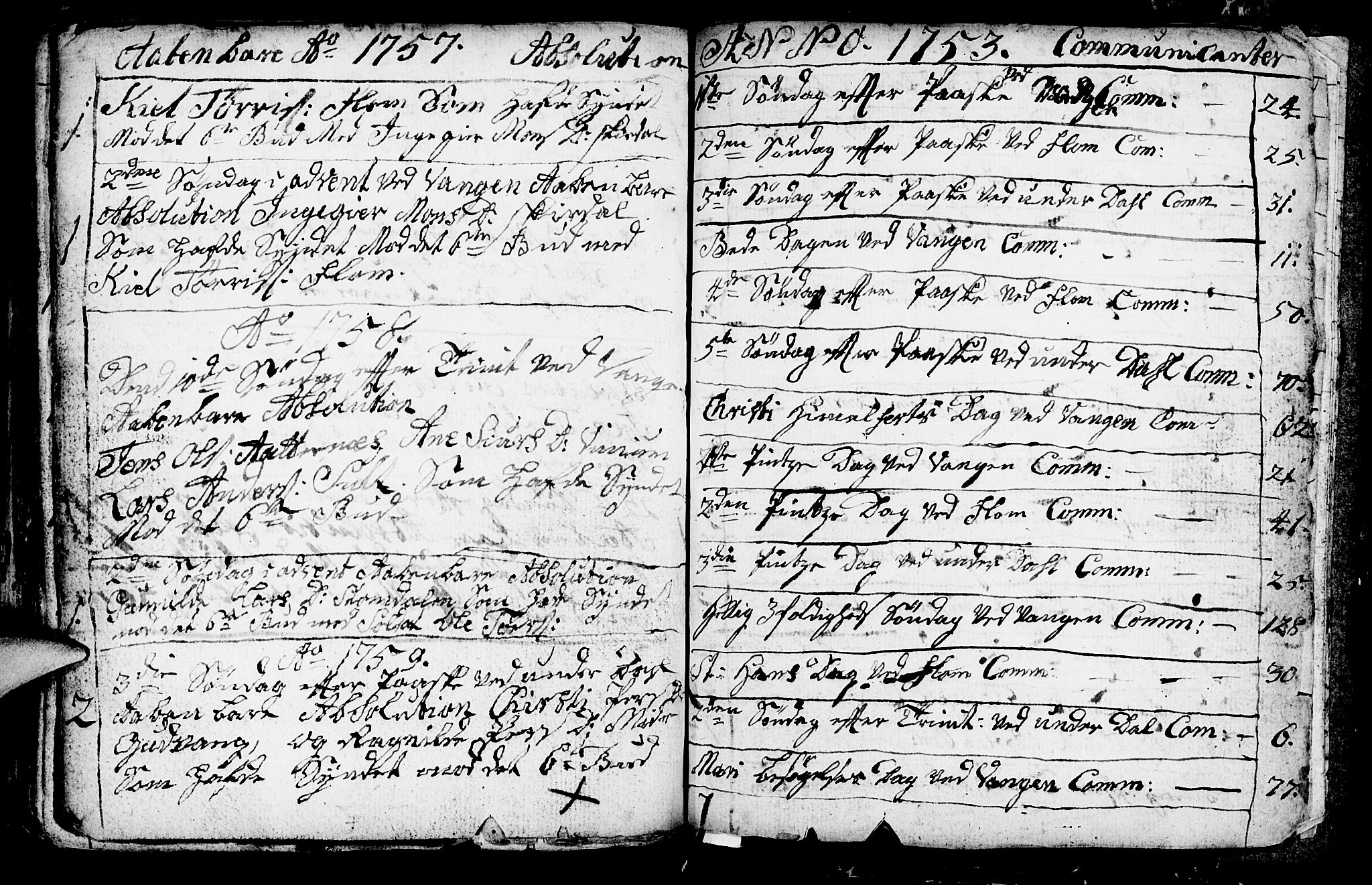 Aurland sokneprestembete, SAB/A-99937/H/Ha/Haa/L0003: Parish register (official) no. A 3, 1735-1761, p. 207