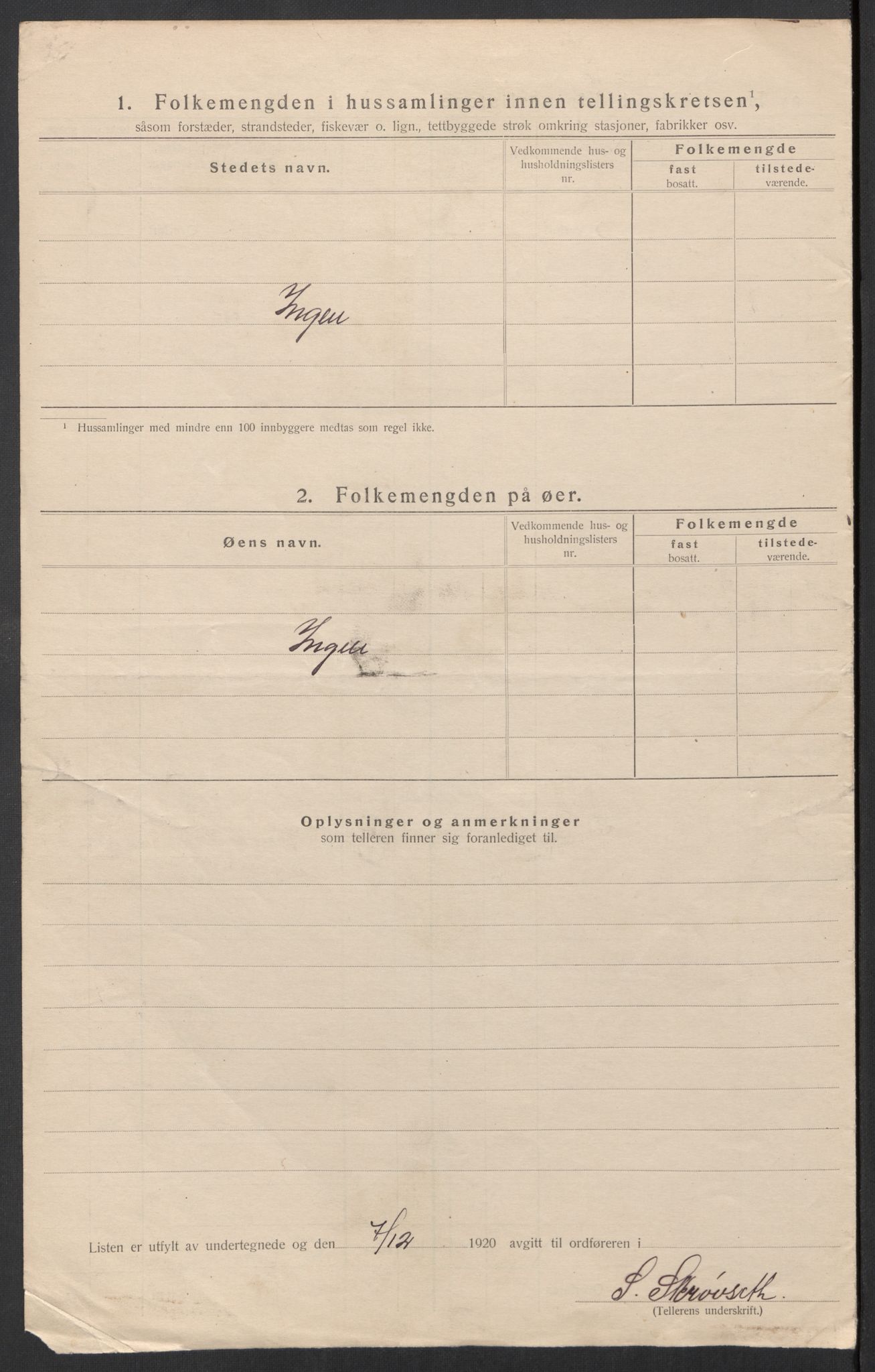 SAT, 1920 census for Åsskard, 1920, p. 16