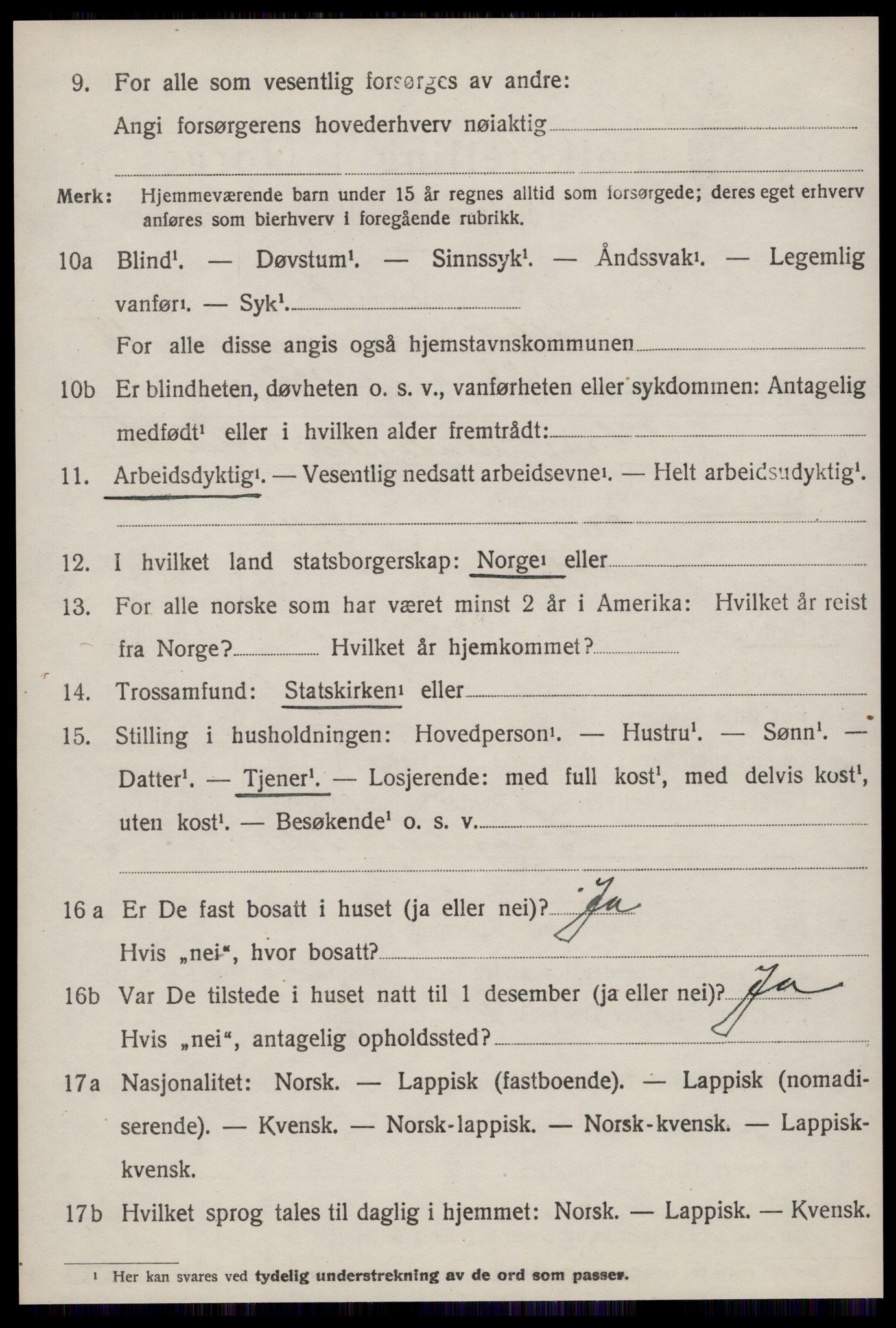 SAT, 1920 census for Selbu, 1920, p. 9759