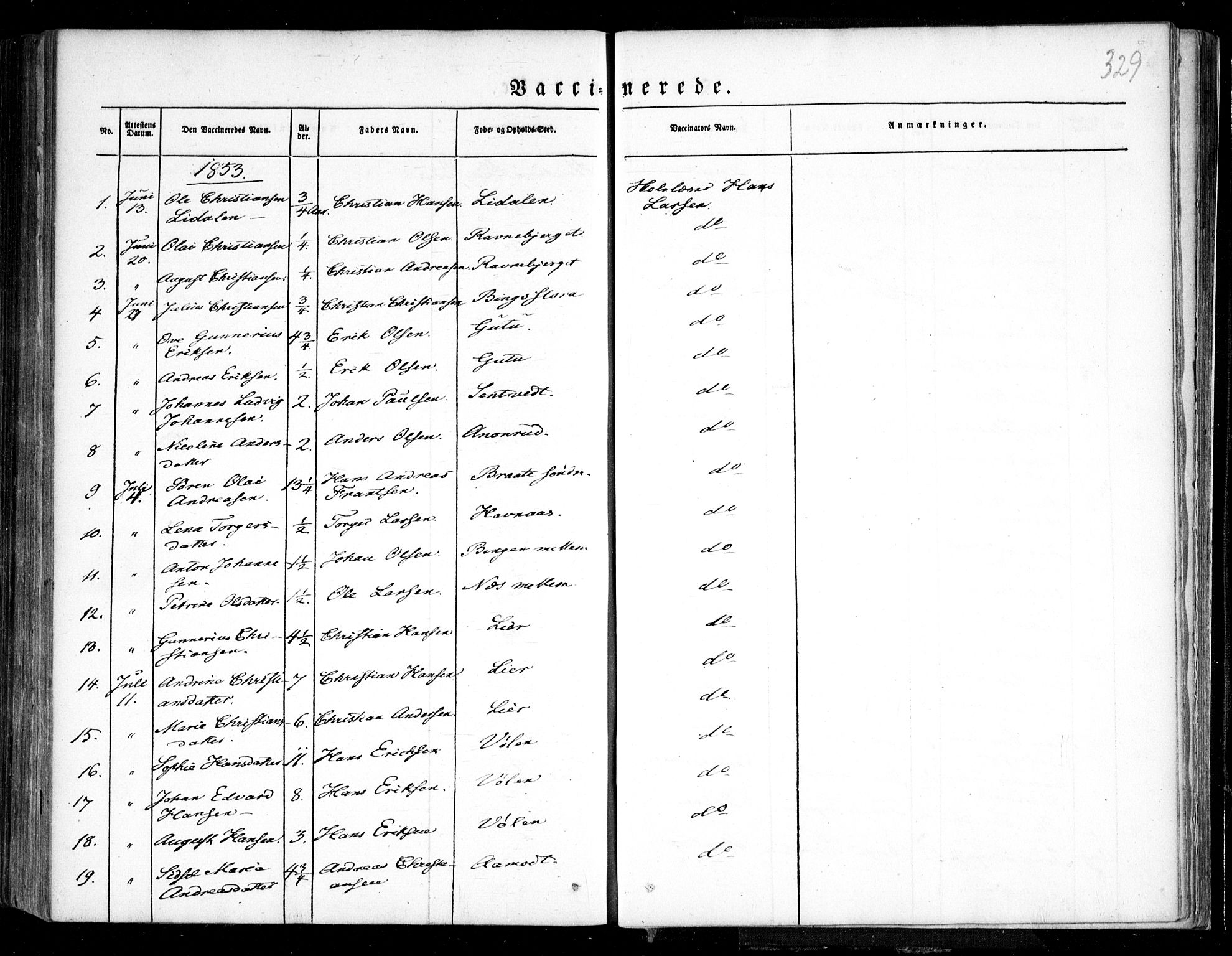 Trøgstad prestekontor Kirkebøker, AV/SAO-A-10925/F/Fa/L0007: Parish register (official) no. I 7, 1845-1854, p. 329