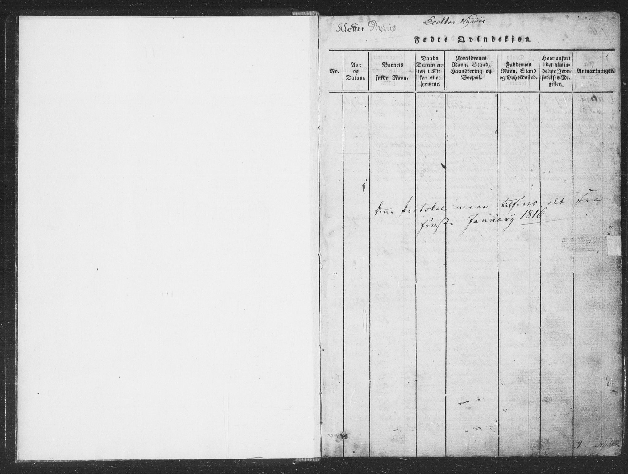 Ministerialprotokoller, klokkerbøker og fødselsregistre - Sør-Trøndelag, SAT/A-1456/668/L0816: Parish register (copy) no. 668C05, 1816-1893, p. 0-1