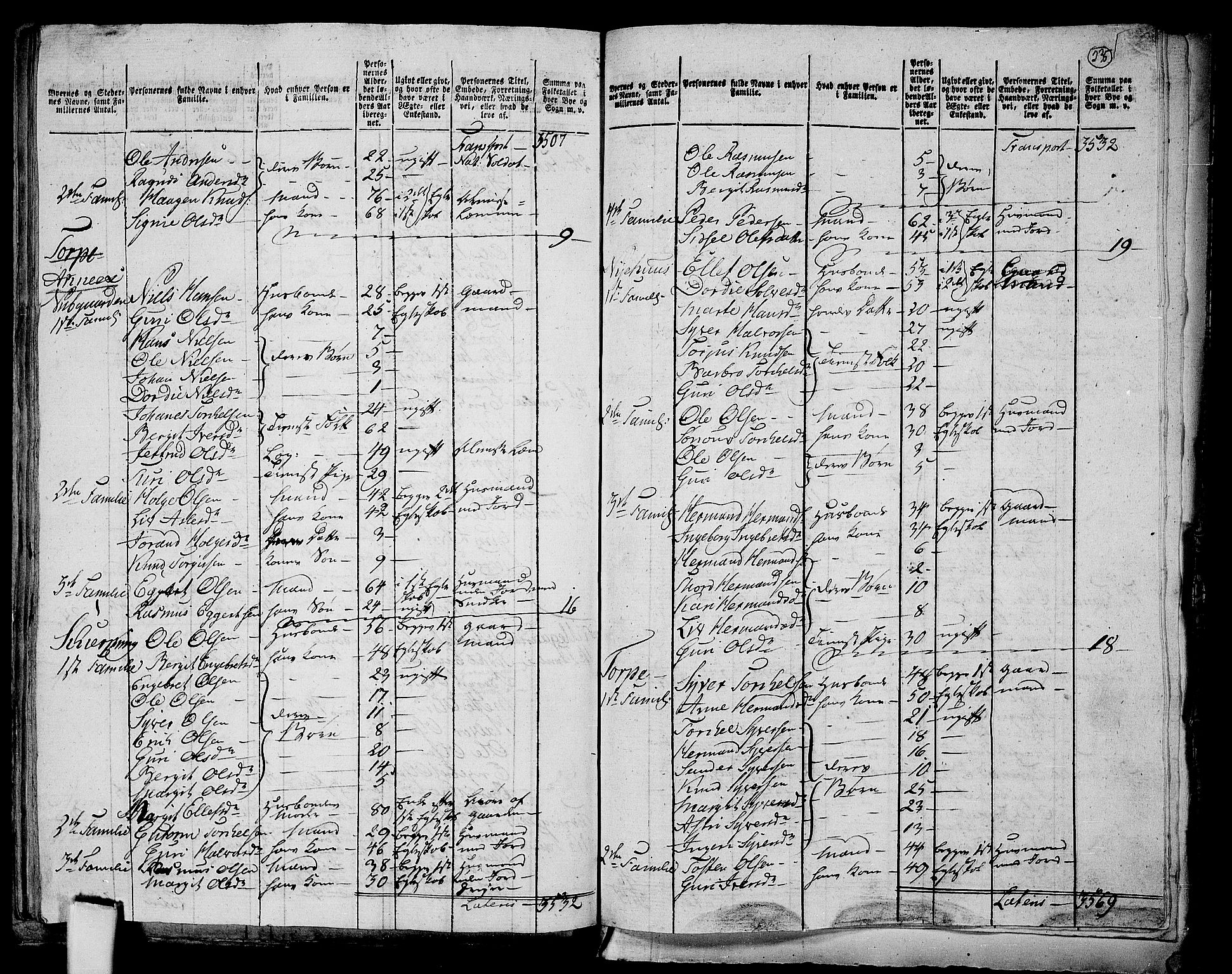 RA, 1801 census for 0619P Ål, 1801, p. 234b-235a