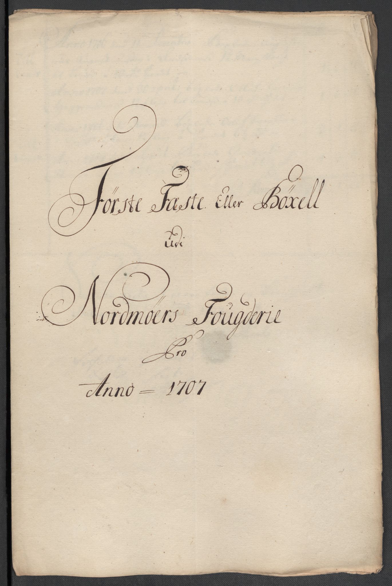 Rentekammeret inntil 1814, Reviderte regnskaper, Fogderegnskap, RA/EA-4092/R56/L3742: Fogderegnskap Nordmøre, 1706-1707, p. 262