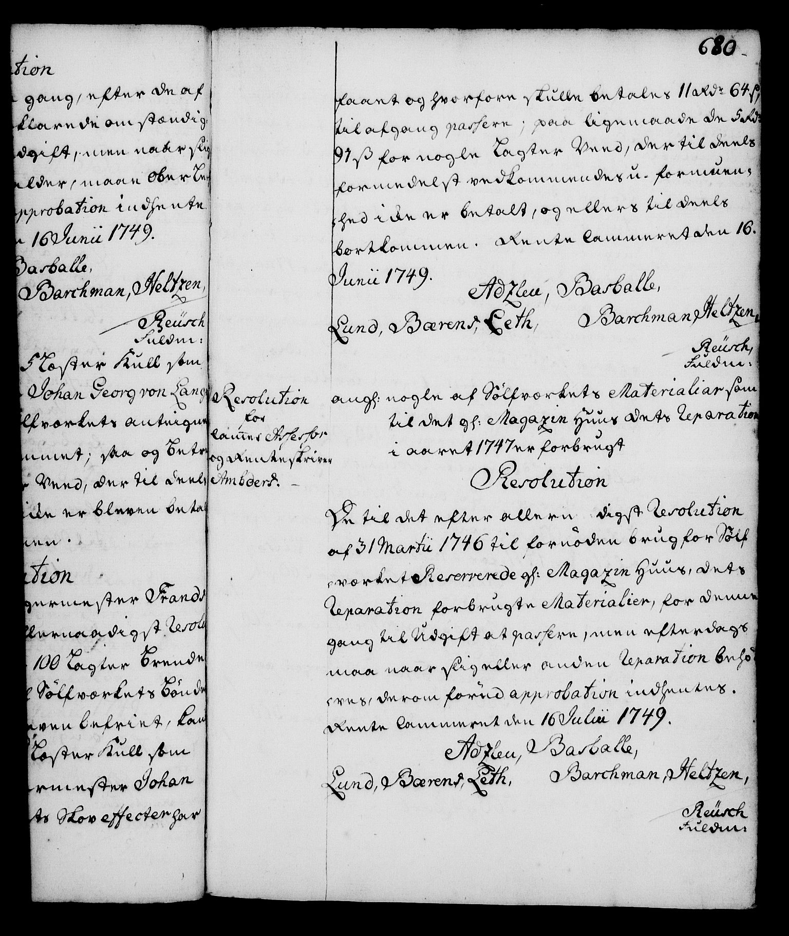 Rentekammeret, Kammerkanselliet, RA/EA-3111/G/Gg/Gga/L0005: Norsk ekspedisjonsprotokoll med register (merket RK 53.5), 1741-1749, p. 680