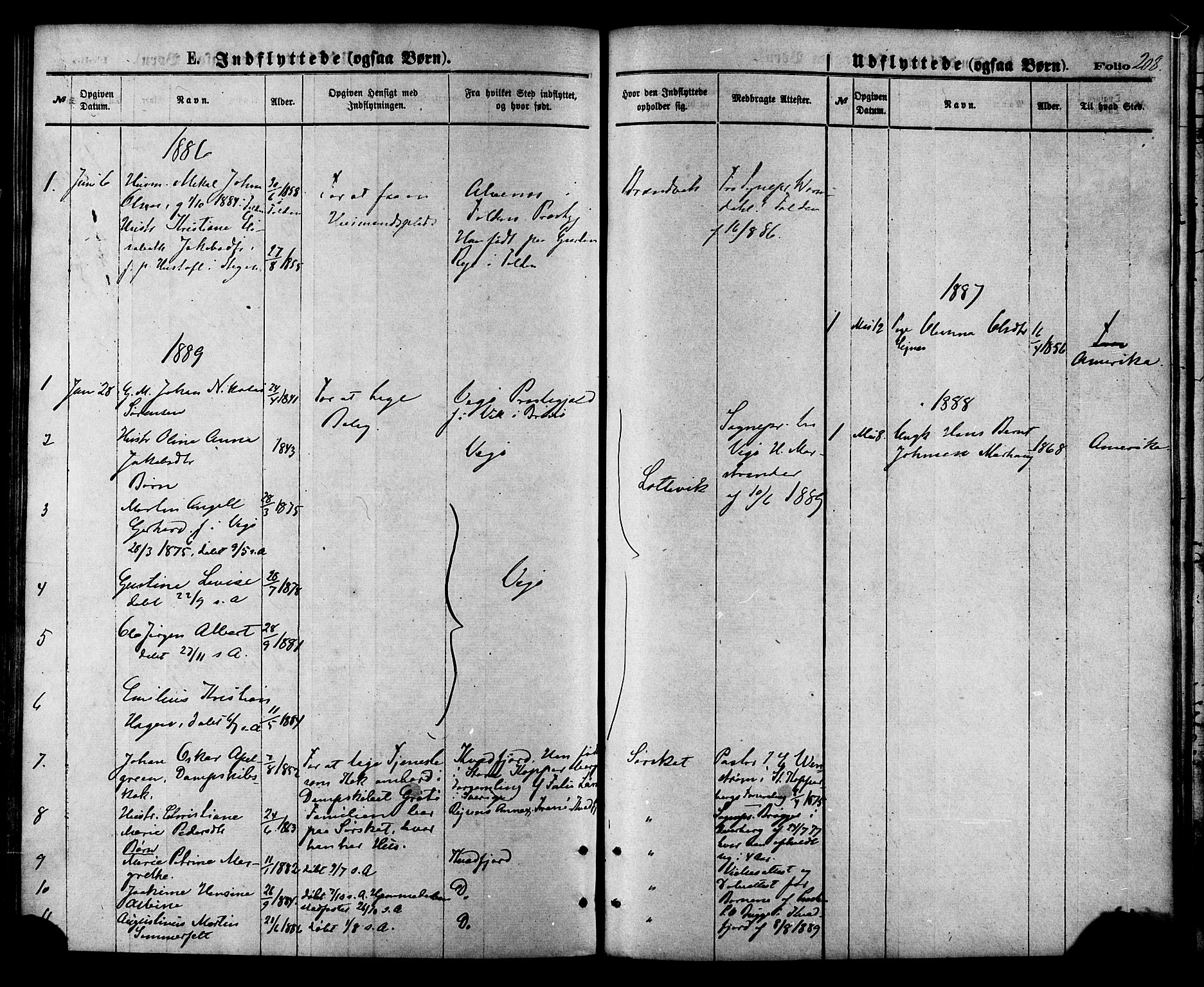 Ministerialprotokoller, klokkerbøker og fødselsregistre - Nordland, AV/SAT-A-1459/857/L0821: Parish register (official) no. 857A01, 1875-1889, p. 208