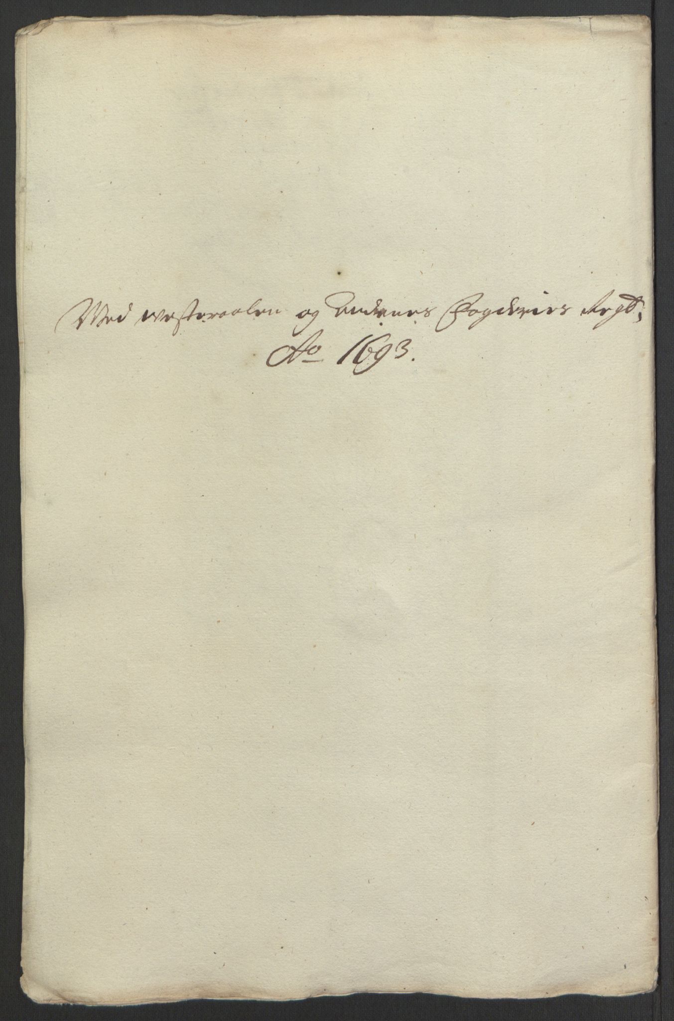 Rentekammeret inntil 1814, Reviderte regnskaper, Fogderegnskap, AV/RA-EA-4092/R67/L4676: Fogderegnskap Vesterålen, Andenes og Lofoten, 1691-1693, p. 332