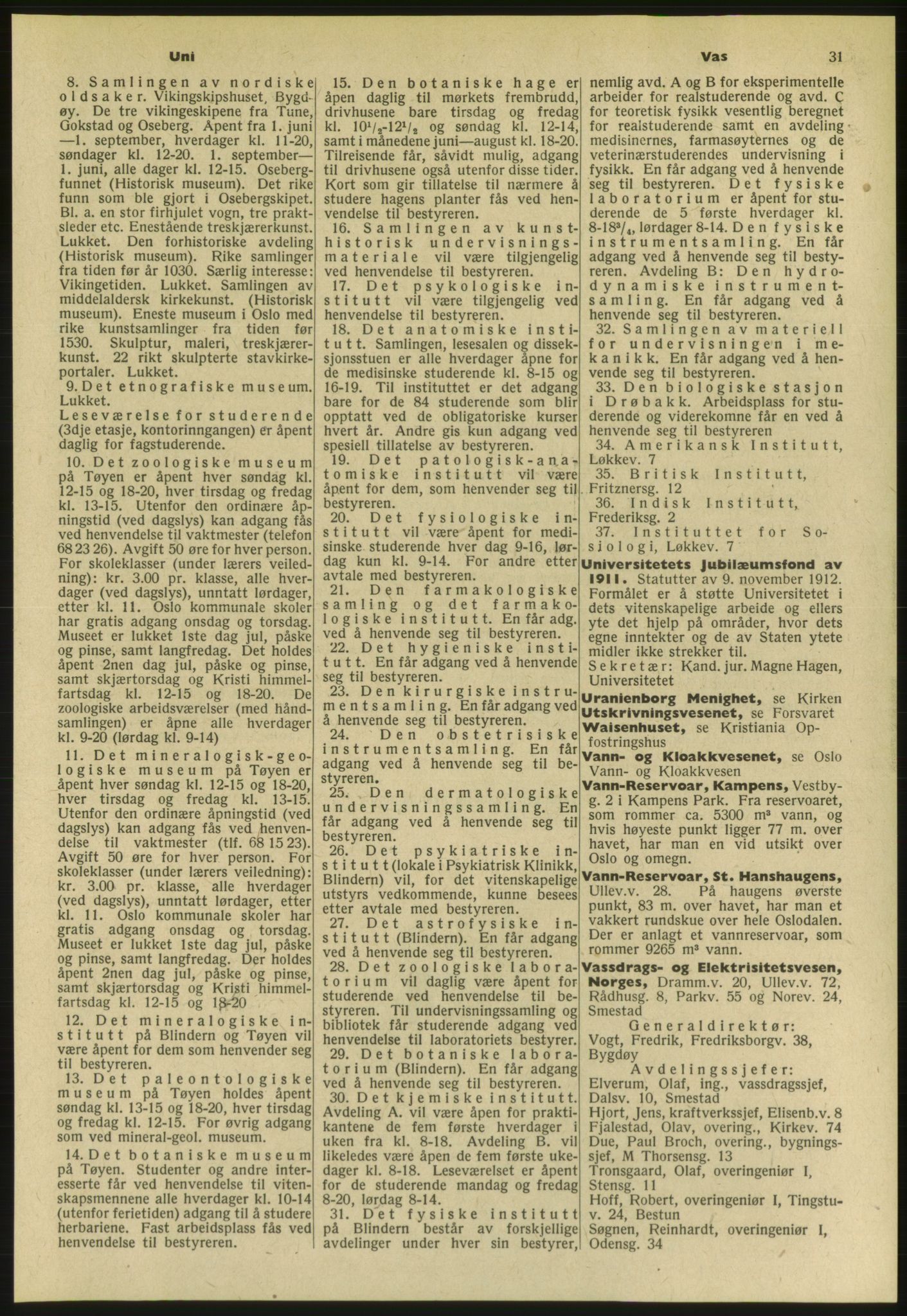 Kristiania/Oslo adressebok, PUBL/-, 1954, p. 31