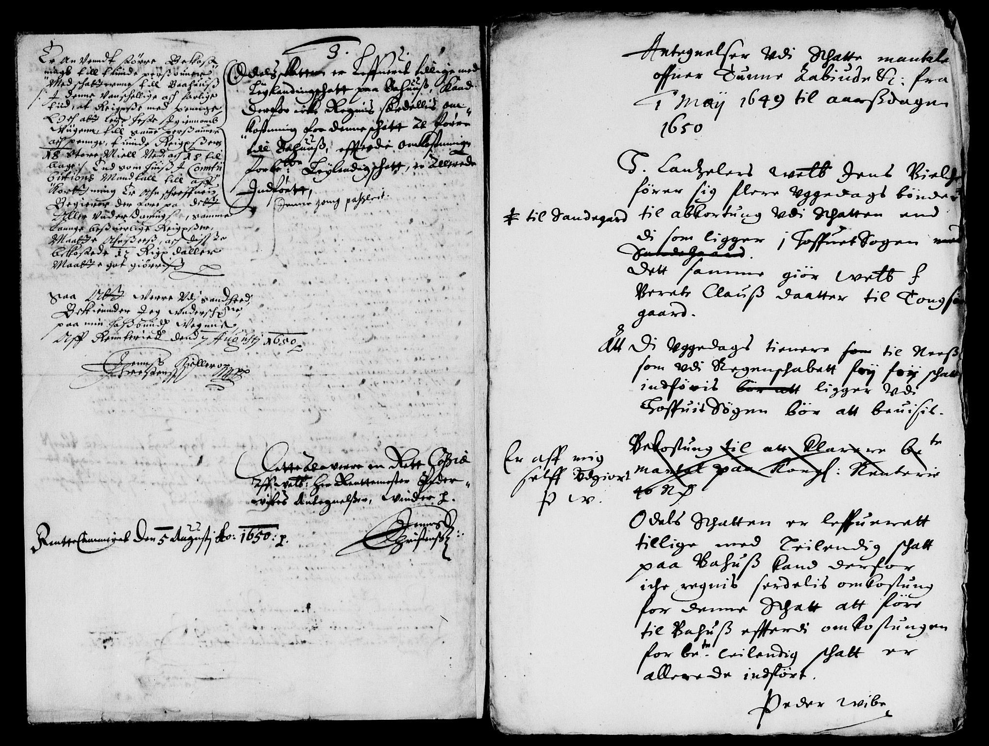 Rentekammeret inntil 1814, Reviderte regnskaper, Lensregnskaper, AV/RA-EA-5023/R/Rb/Rbc/L0007: Tune, Åbygge og Veme len, 1648-1652