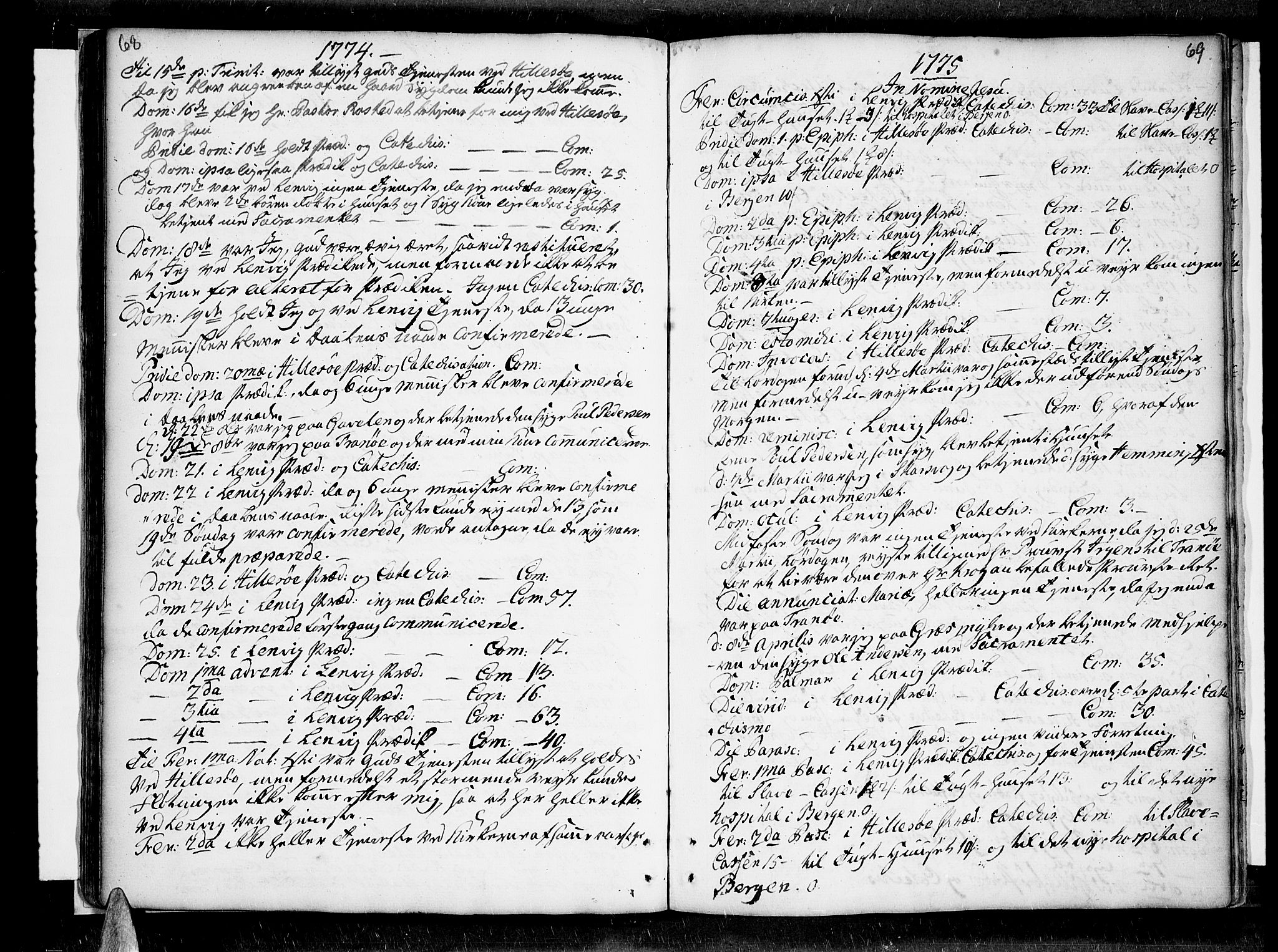 Lenvik sokneprestembete, AV/SATØ-S-1310/H/Ha/Haa/L0001kirke: Parish register (official) no. 1, 1753-1783, p. 68-69