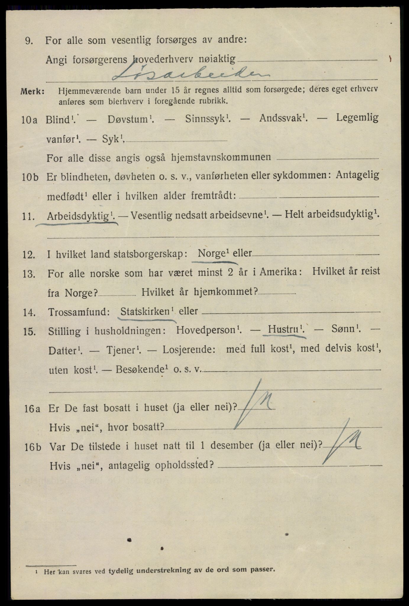 SAO, 1920 census for Drøbak, 1920, p. 4042