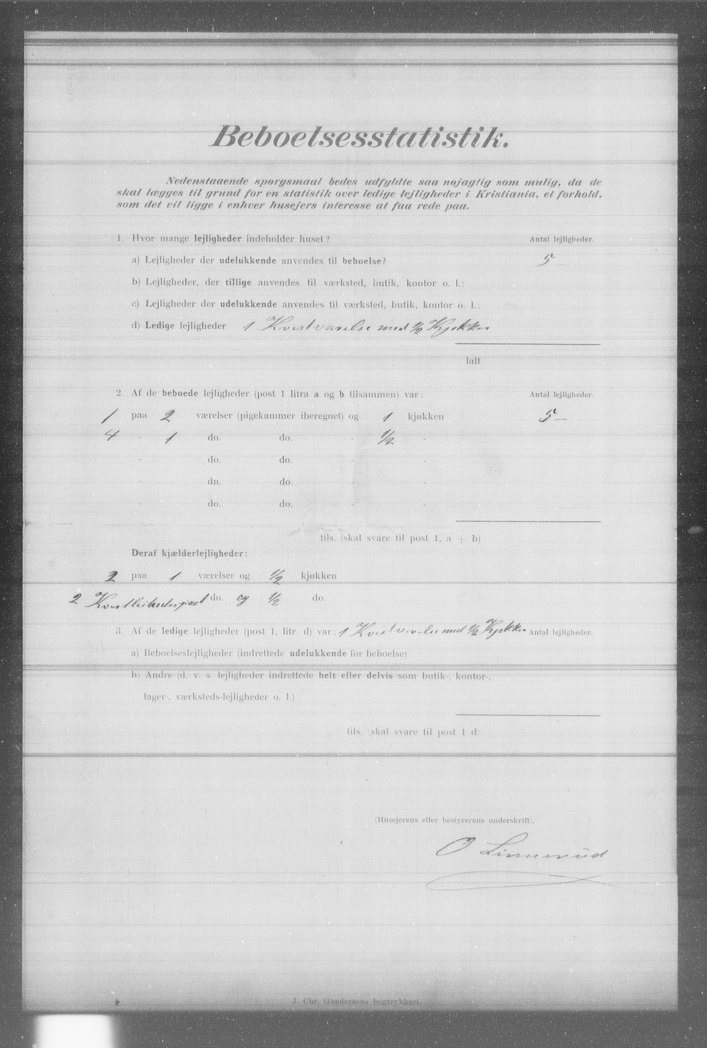 OBA, Municipal Census 1902 for Kristiania, 1902, p. 5498