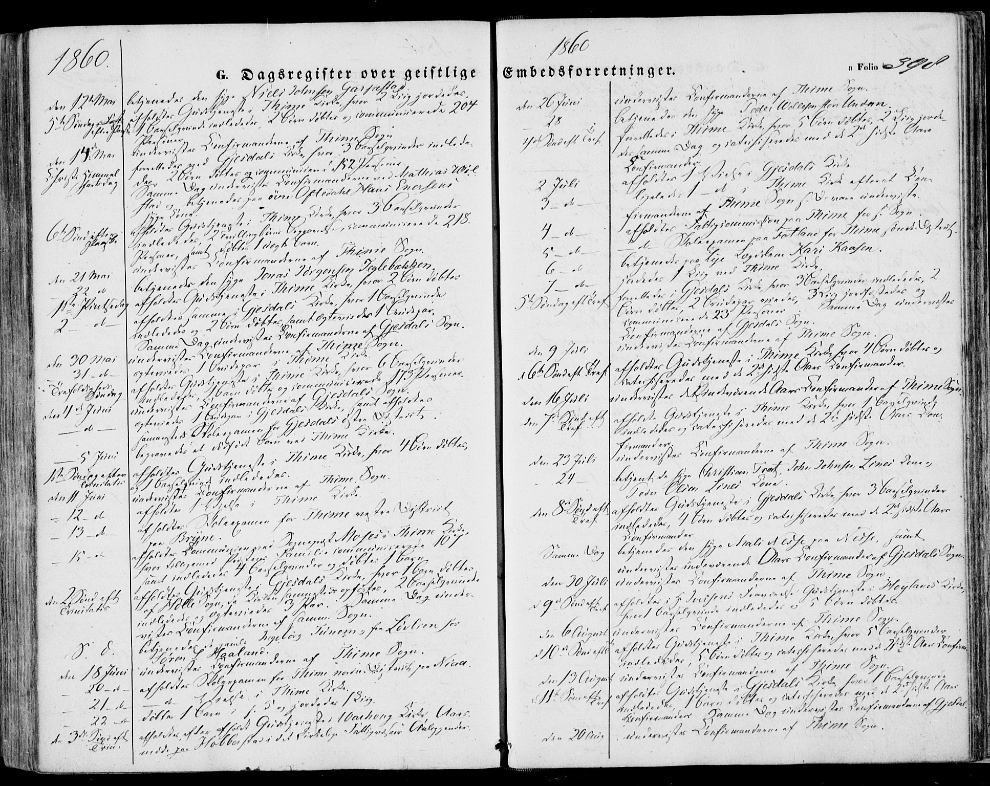 Lye sokneprestkontor, AV/SAST-A-101794/001/30BA/L0007: Parish register (official) no. A 6, 1856-1871, p. 398