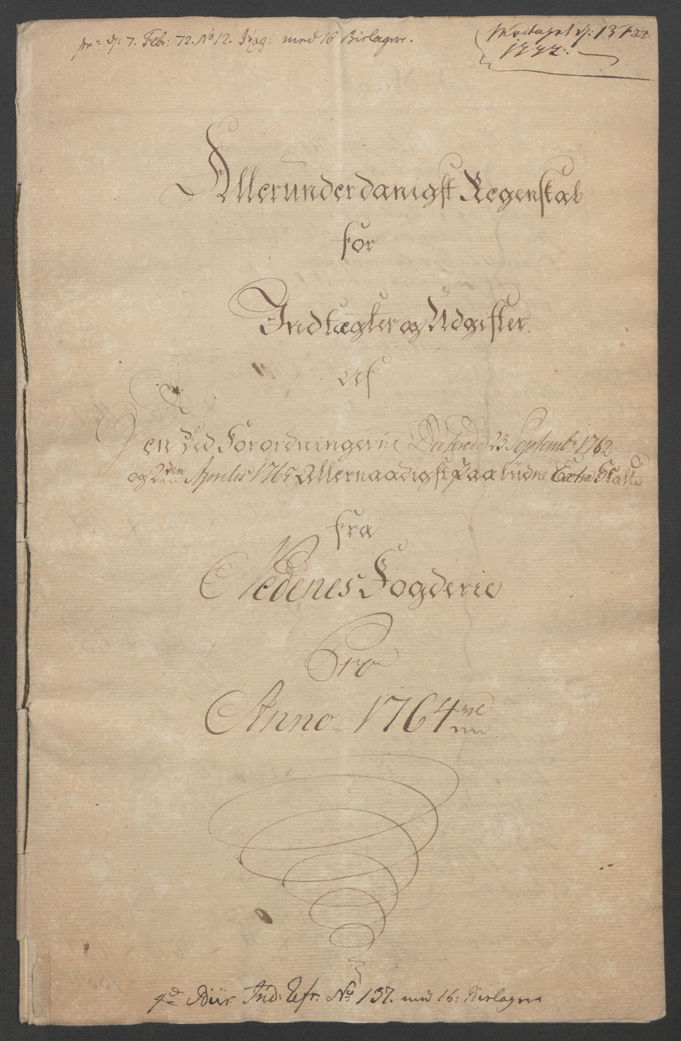 Rentekammeret inntil 1814, Reviderte regnskaper, Fogderegnskap, RA/EA-4092/R39/L2424: Ekstraskatten Nedenes, 1762-1767, p. 87