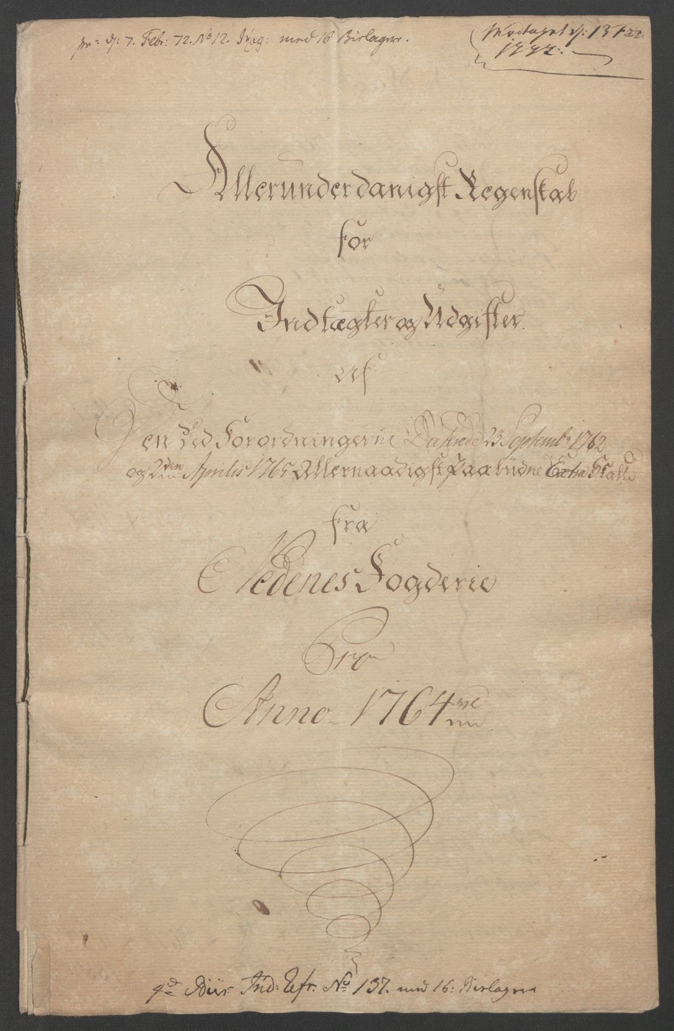 Rentekammeret inntil 1814, Reviderte regnskaper, Fogderegnskap, AV/RA-EA-4092/R39/L2424: Ekstraskatten Nedenes, 1762-1767, p. 87