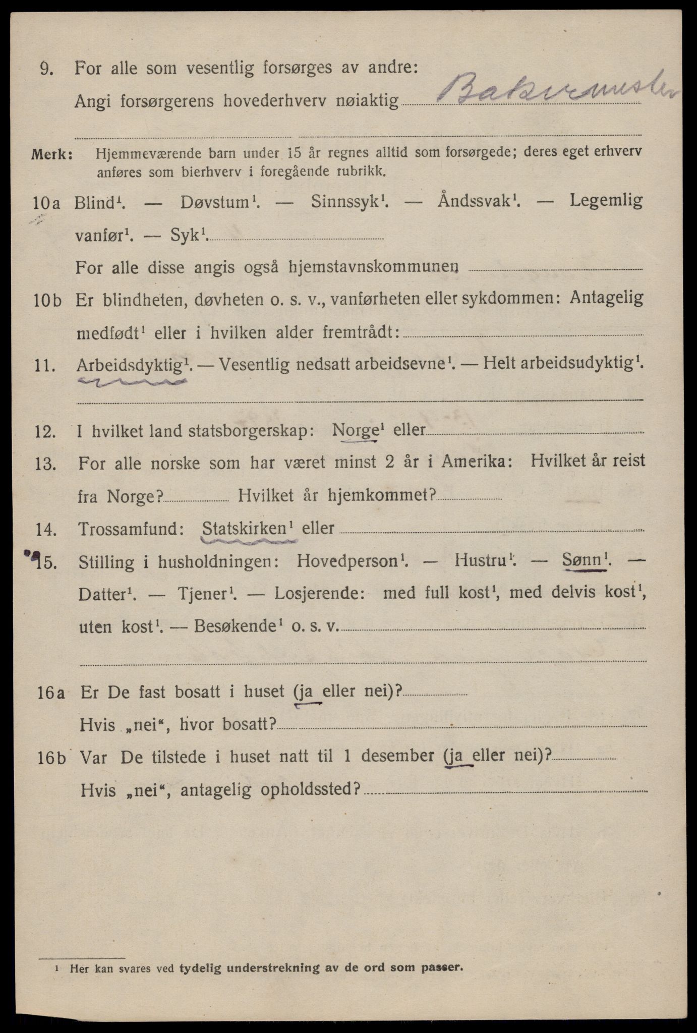 SAST, 1920 census for Haugesund, 1920, p. 25072