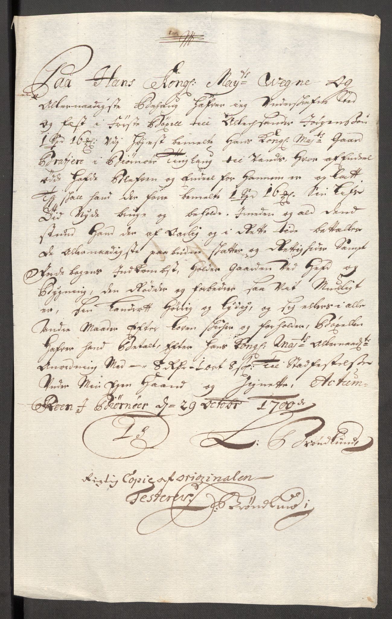 Rentekammeret inntil 1814, Reviderte regnskaper, Fogderegnskap, AV/RA-EA-4092/R57/L3854: Fogderegnskap Fosen, 1700-1701, p. 50