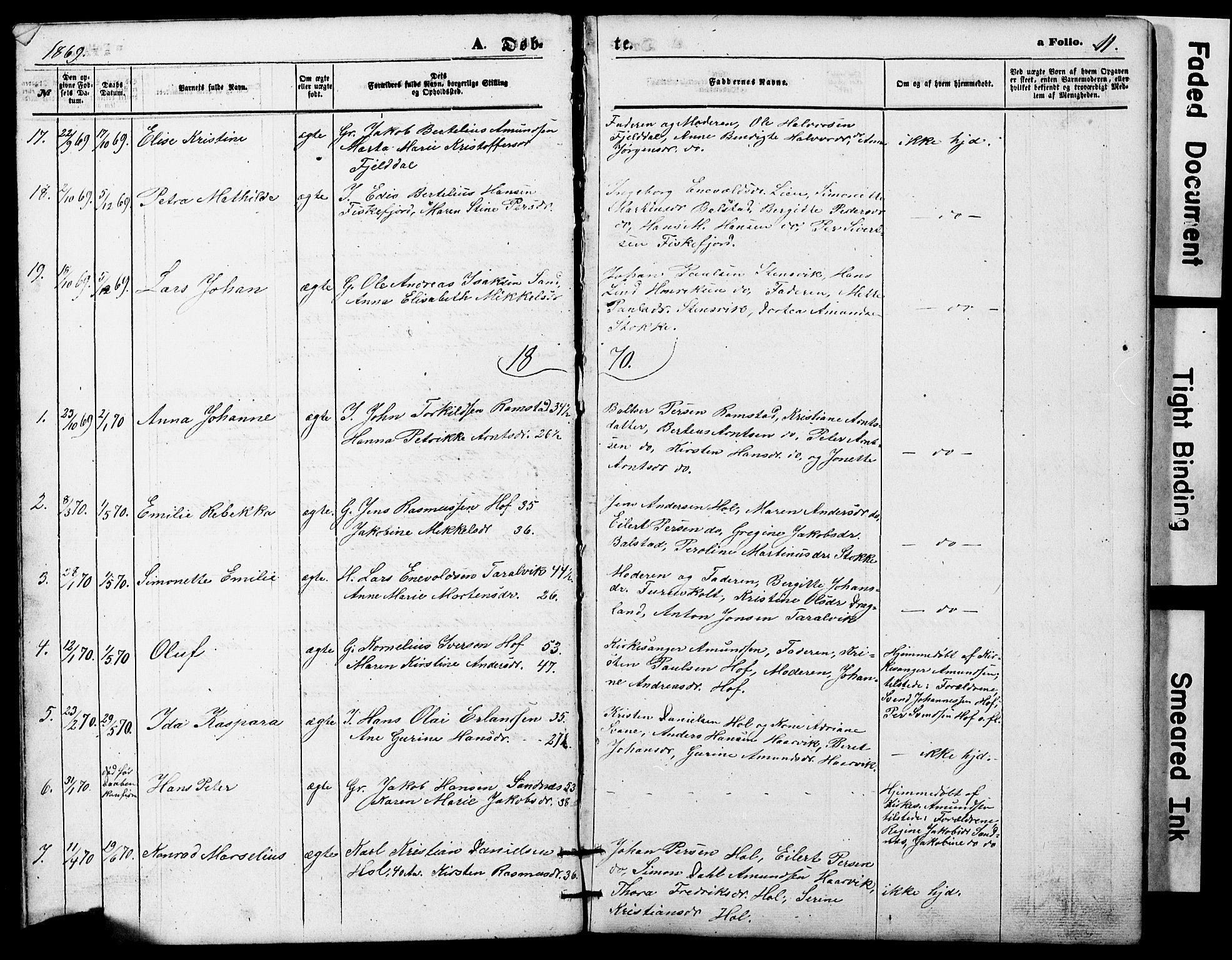 Ministerialprotokoller, klokkerbøker og fødselsregistre - Nordland, AV/SAT-A-1459/865/L0930: Parish register (copy) no. 865C02, 1866-1884, p. 11