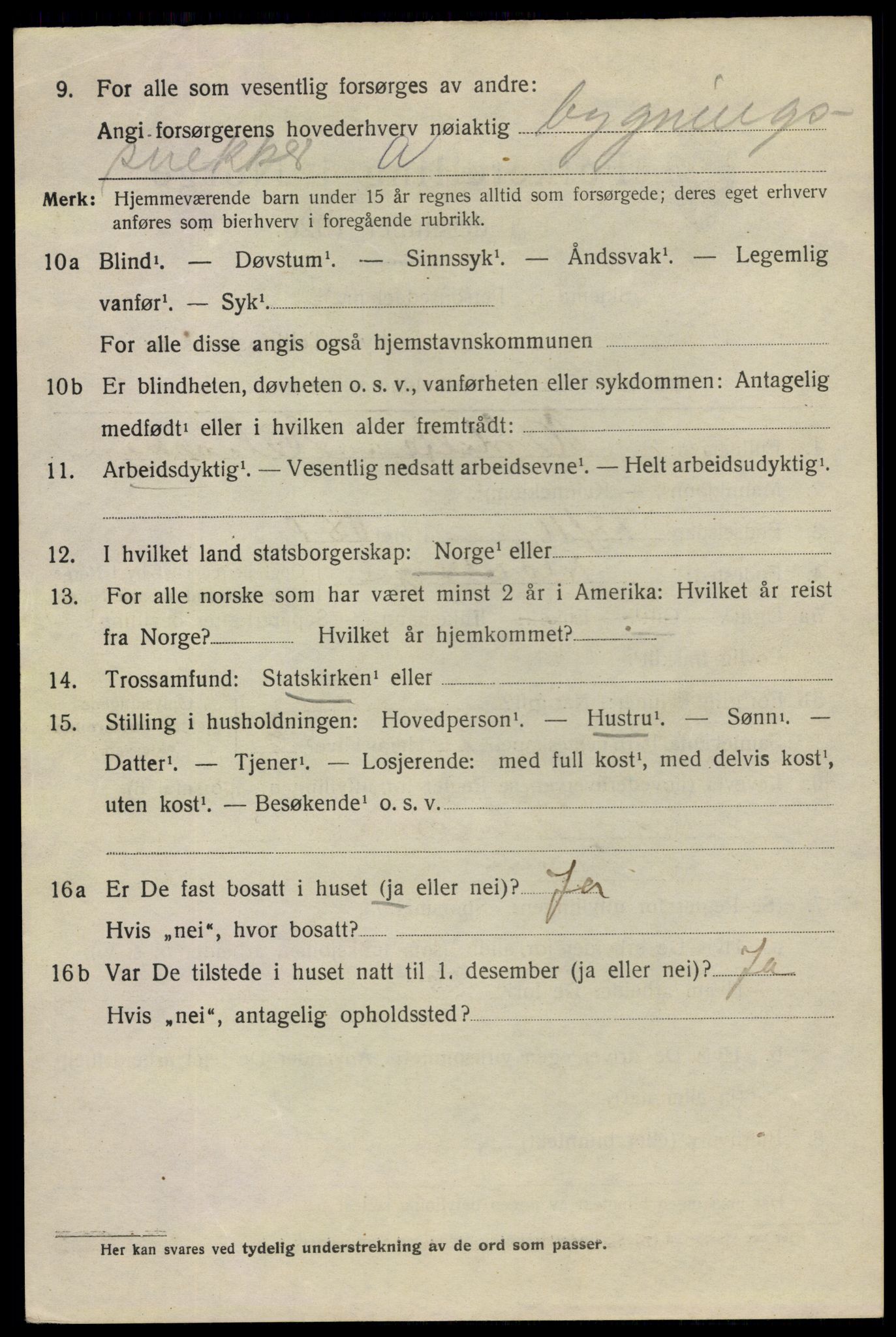 SAO, 1920 census for Fredrikstad, 1920, p. 18542