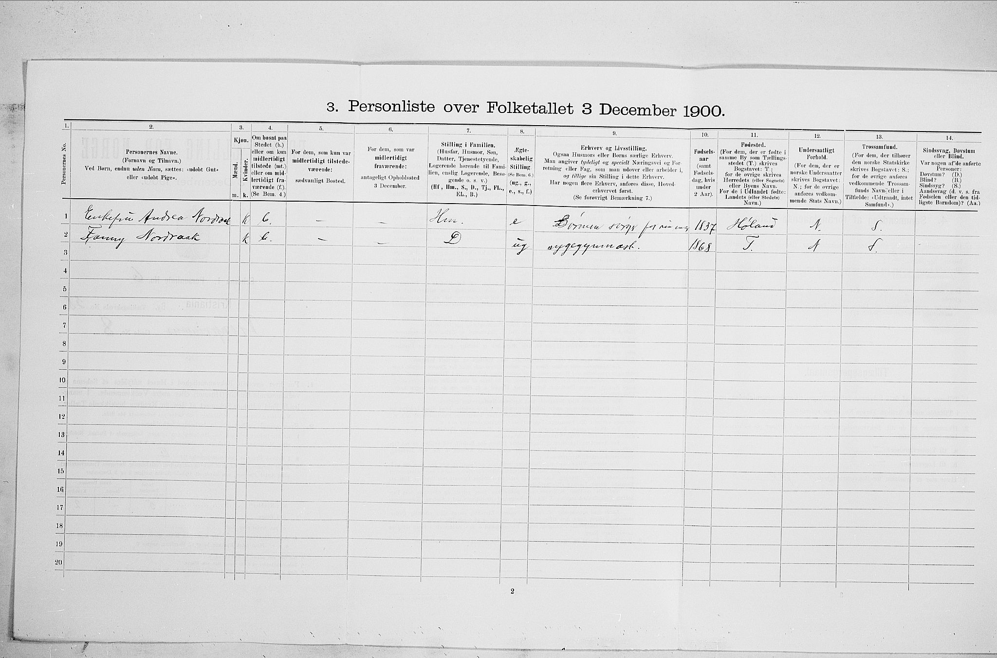 SAO, 1900 census for Kristiania, 1900, p. 49858