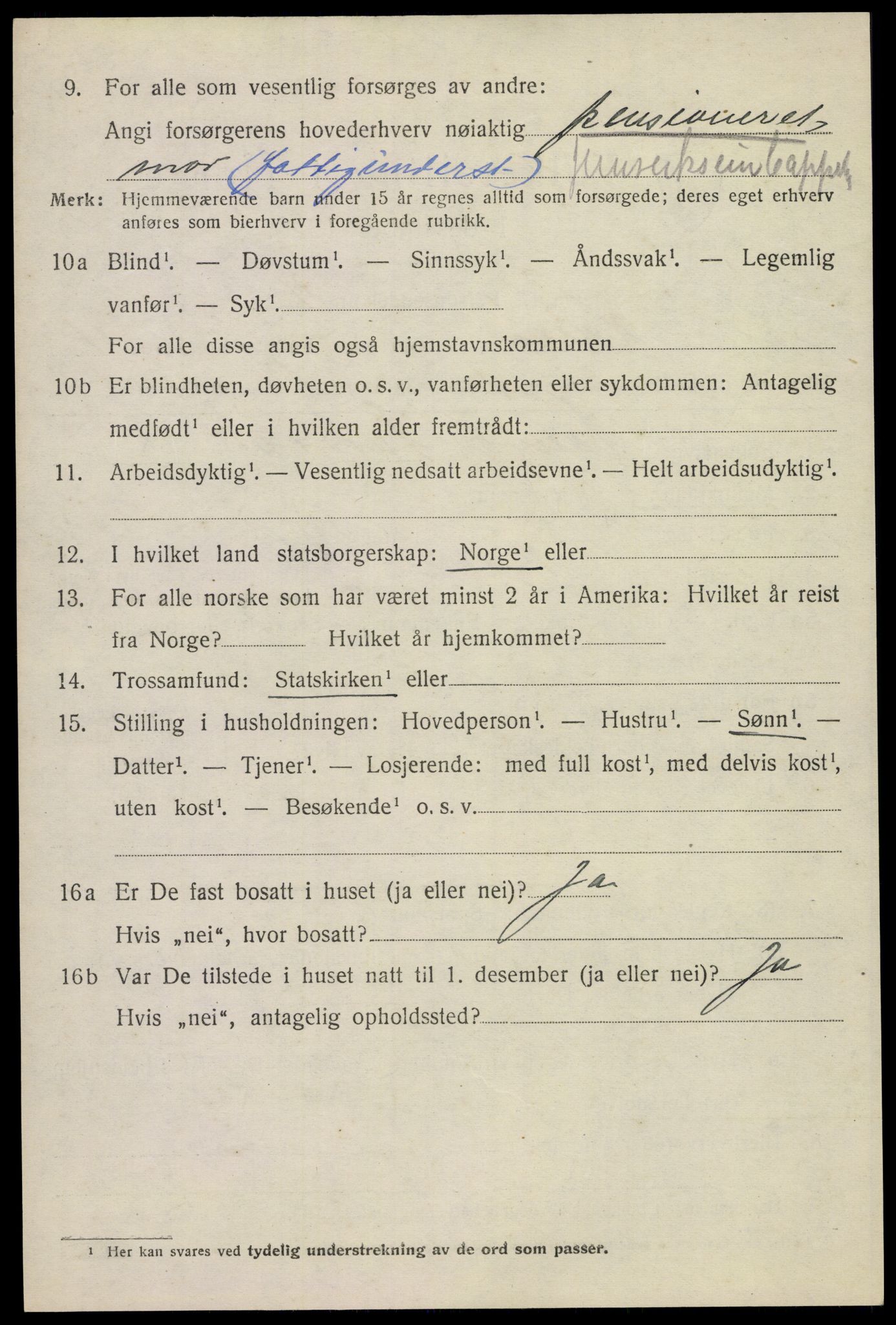 SAKO, 1920 census for Holla, 1920, p. 3686